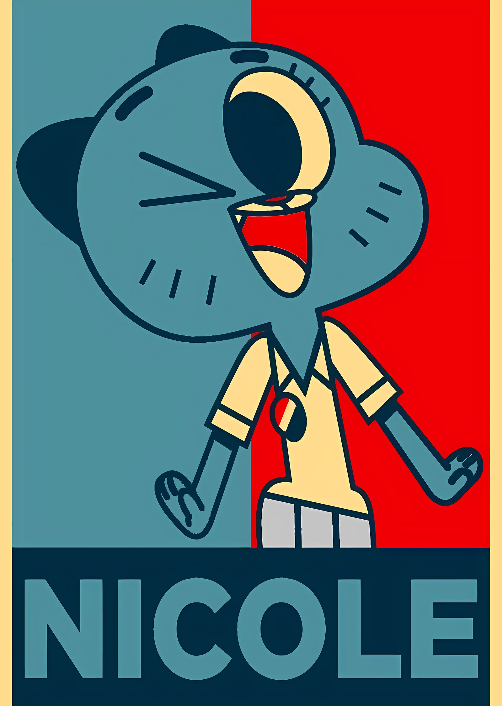 Nicole: Çizgi Roman Karakteri metal tablo