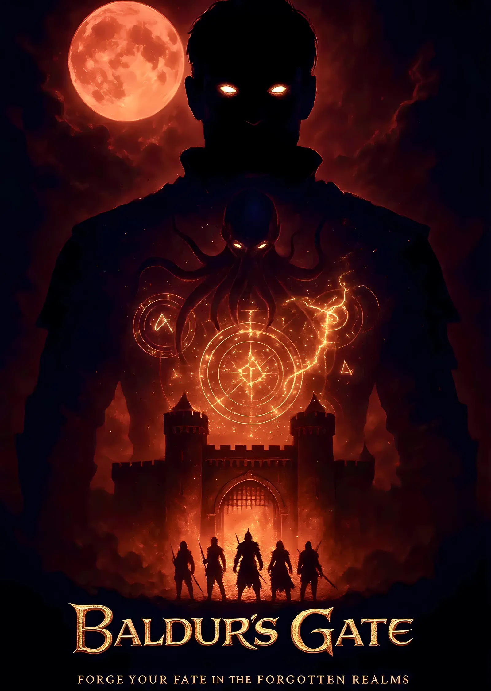 Baldur's Gate 3: Kaderin Çağrısı metal tablo