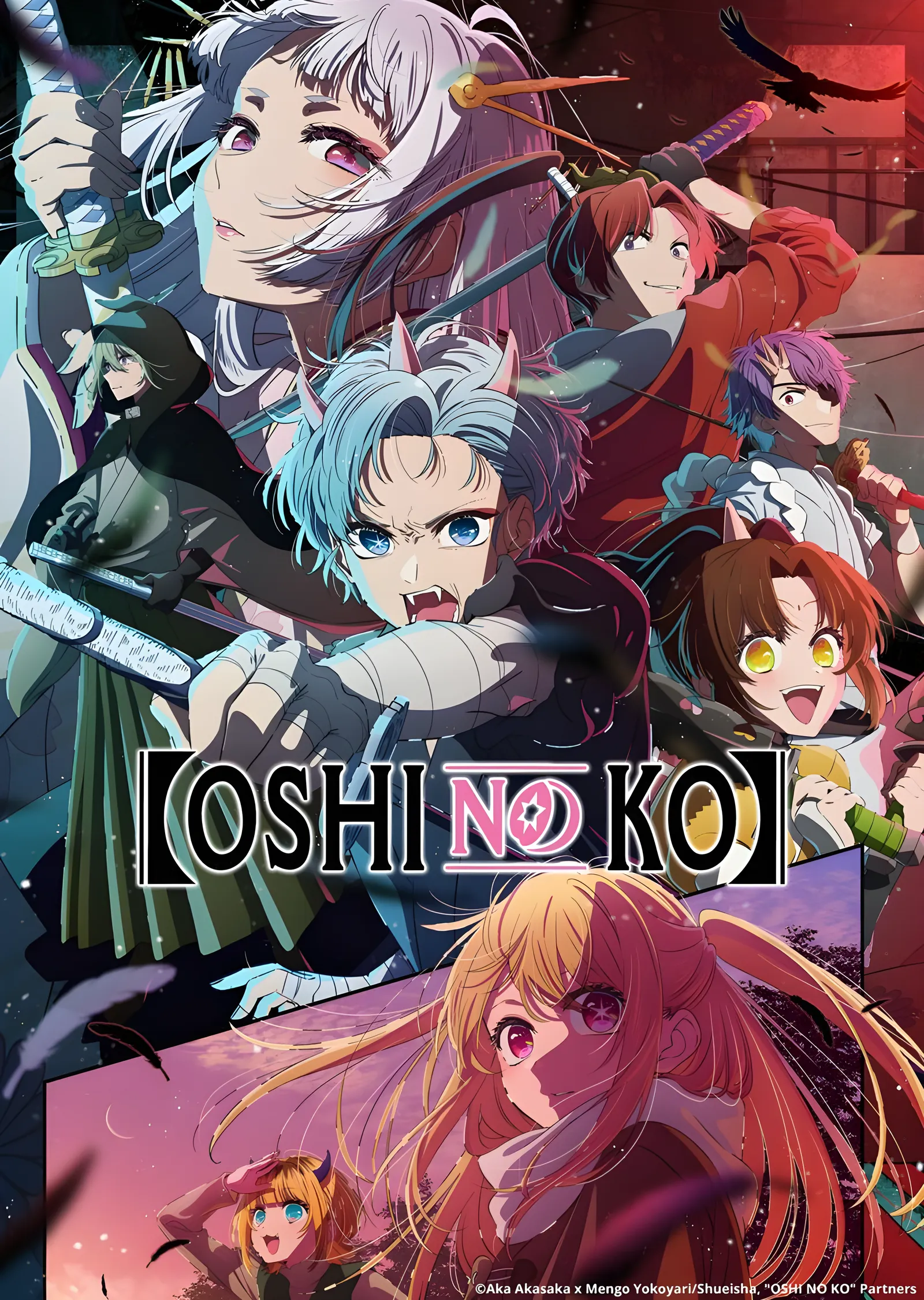 Oshi no Ko: Sahne Arkası Kadrosu metal tablo
