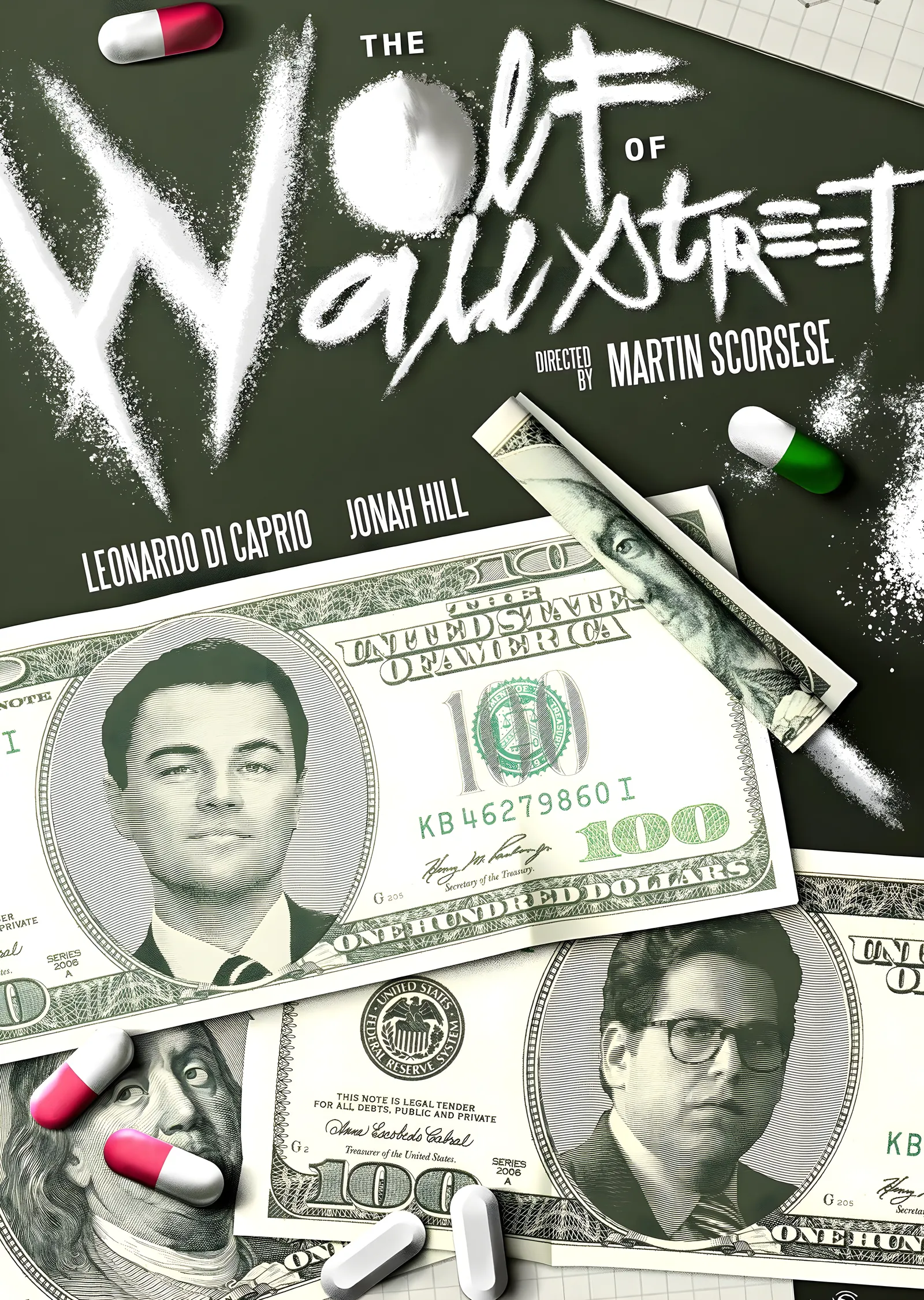The Wolf of Wall Street - Dolar metal tablo