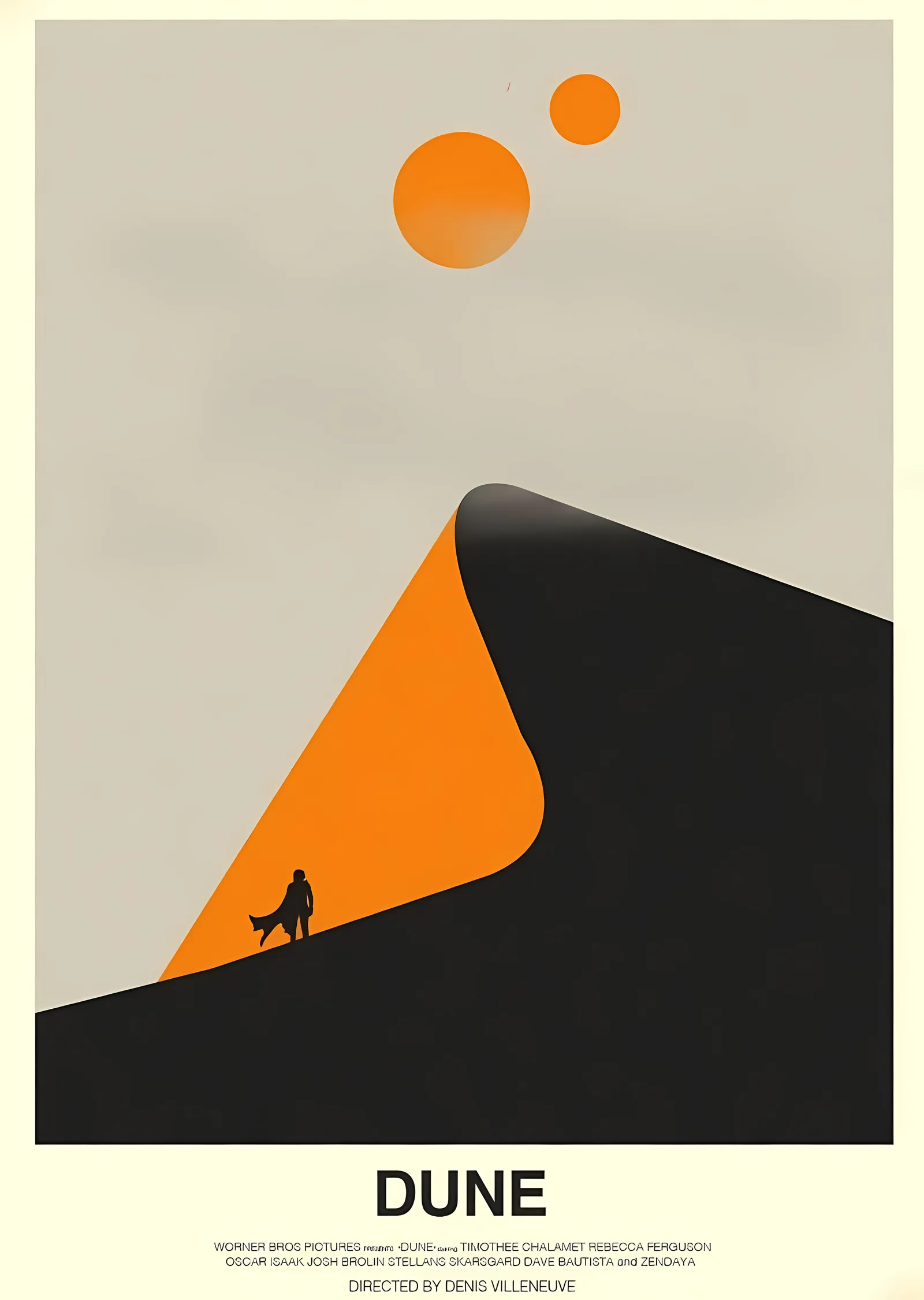 Dune: Minimal Çöl Geometrisi metal tablo