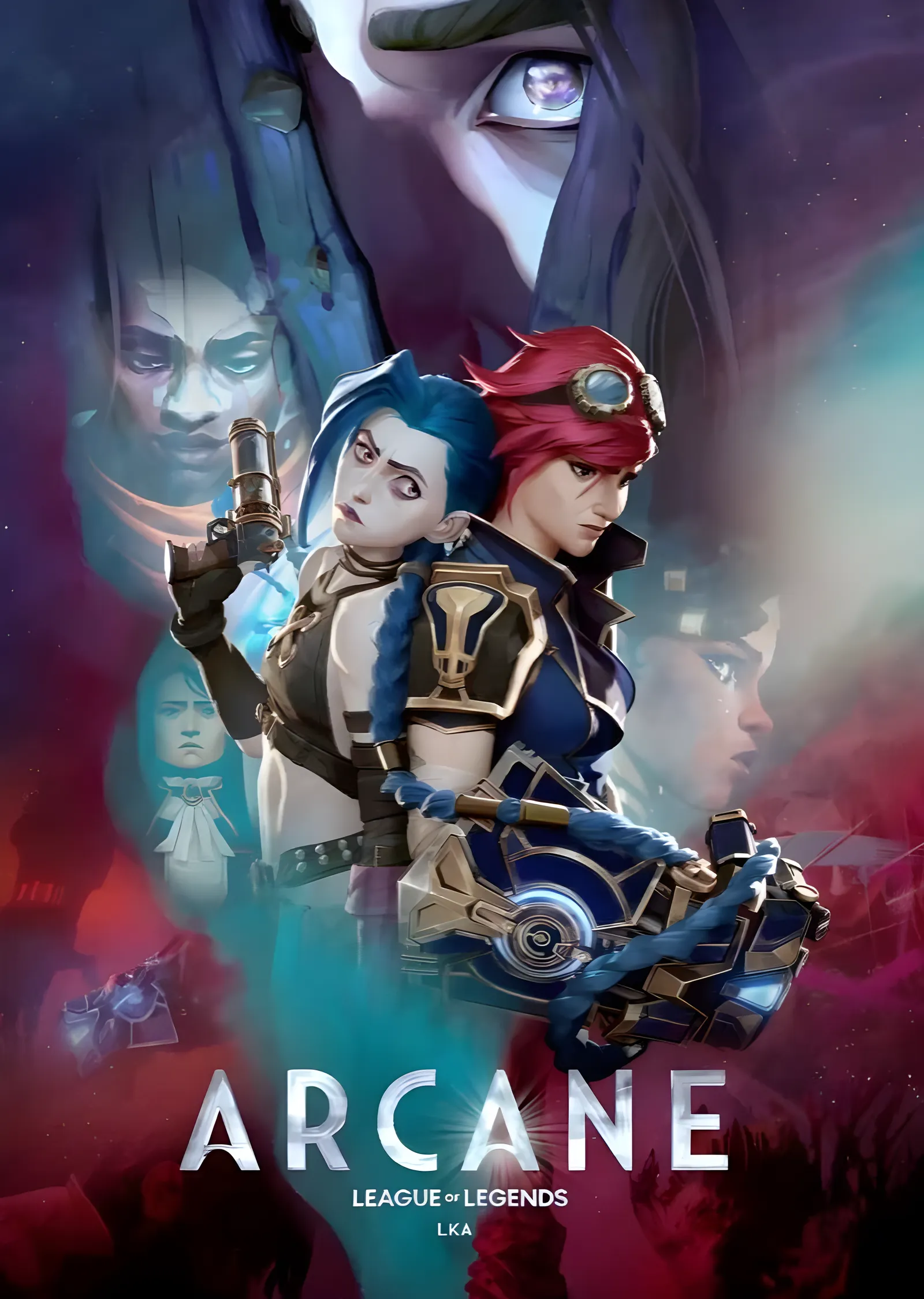 Arcane: Karakter Katmanları metal tablo