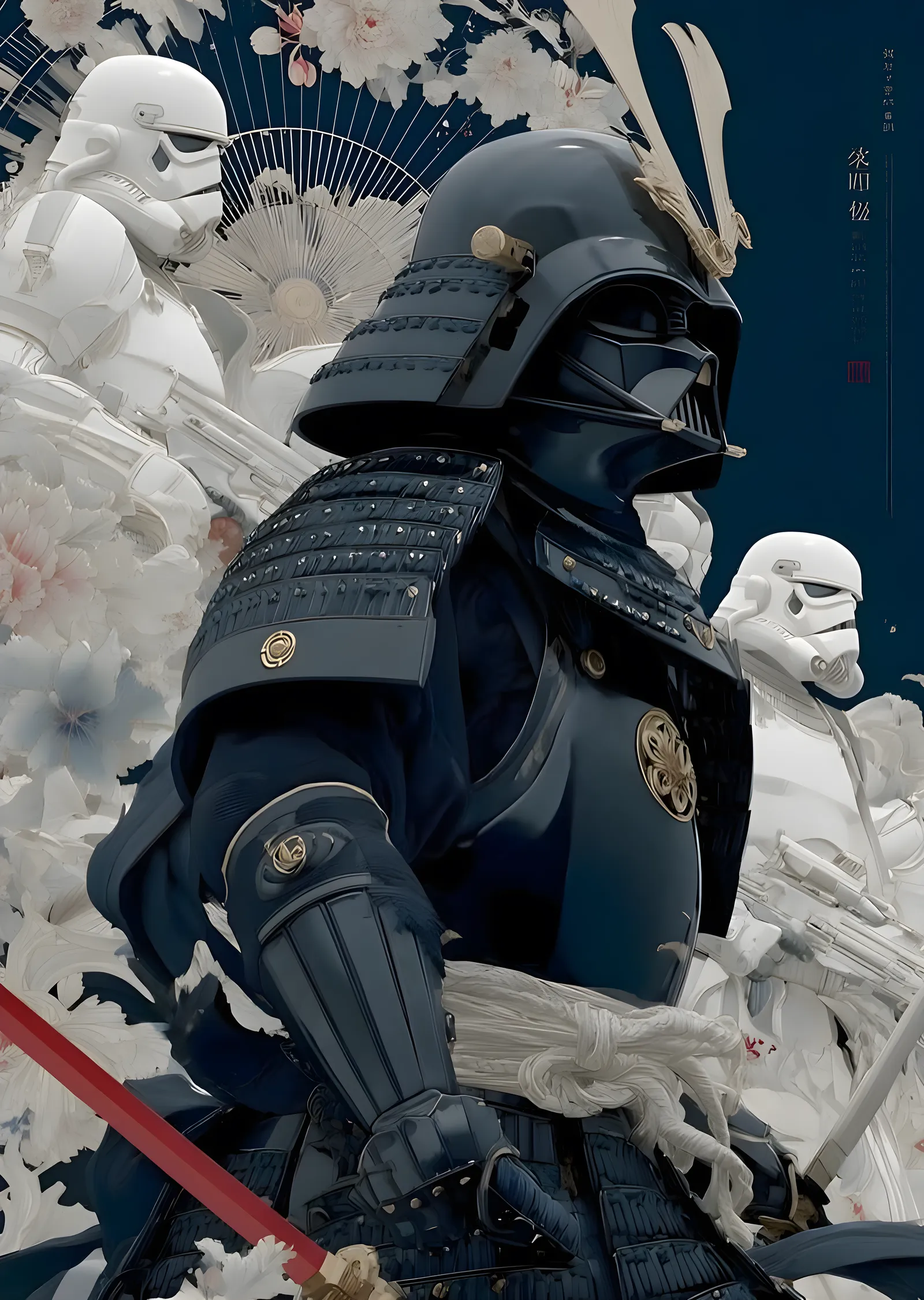 Darth Vader: Samurai Armor metal tablo