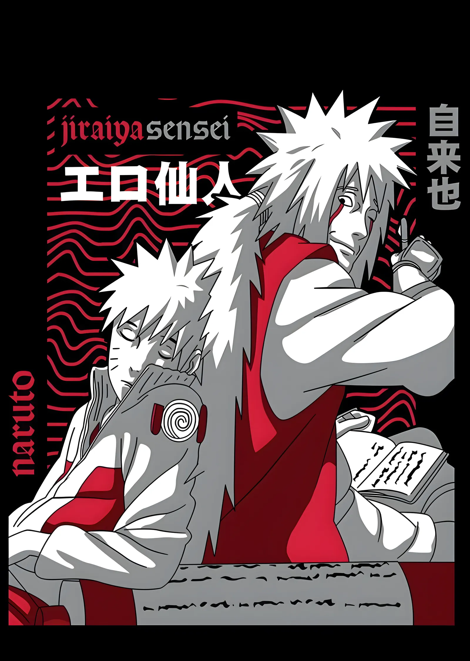 Naruto: Jiraiya Sensei metal tablo