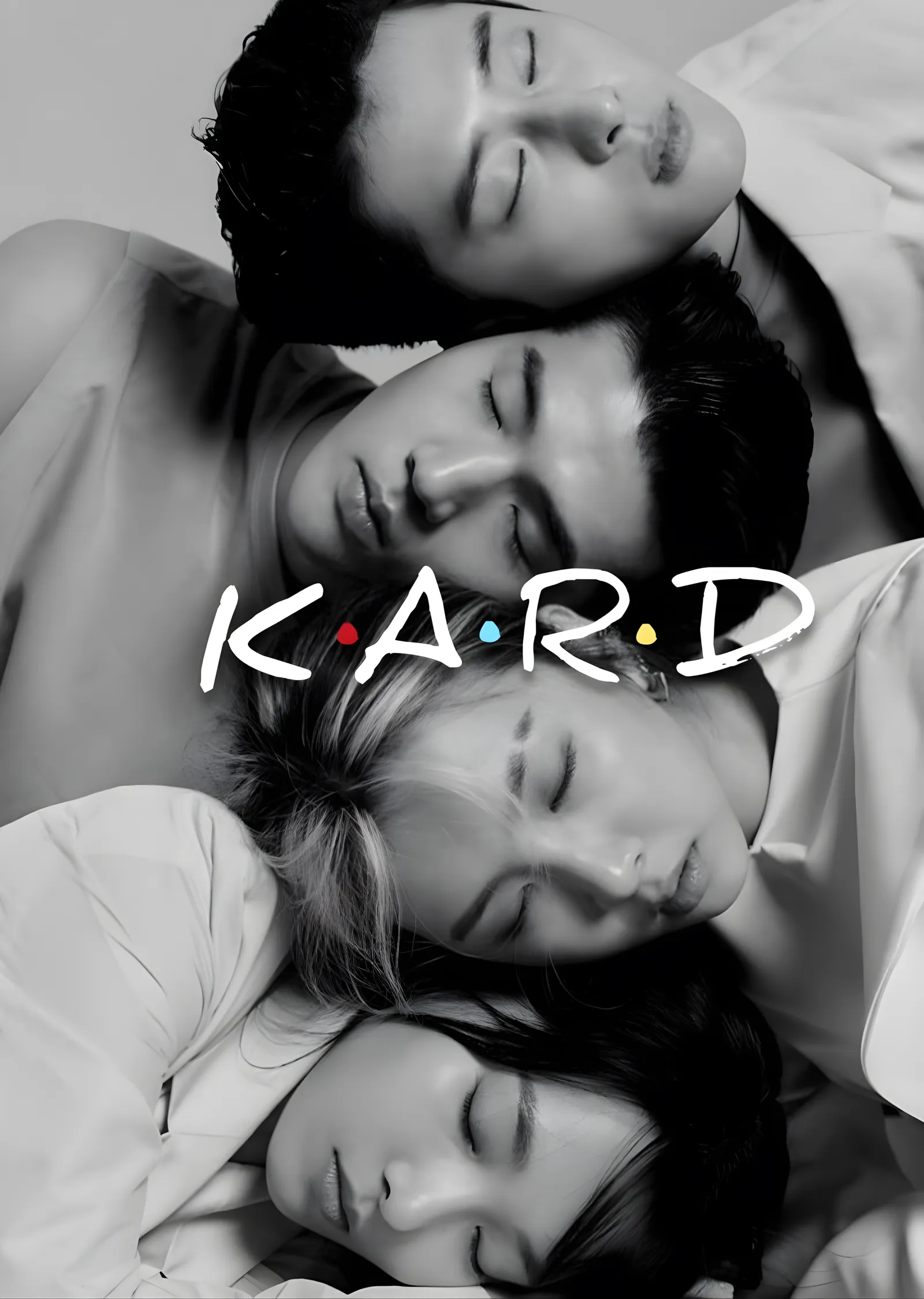 KARD: Siyah Beyaz metal tablo