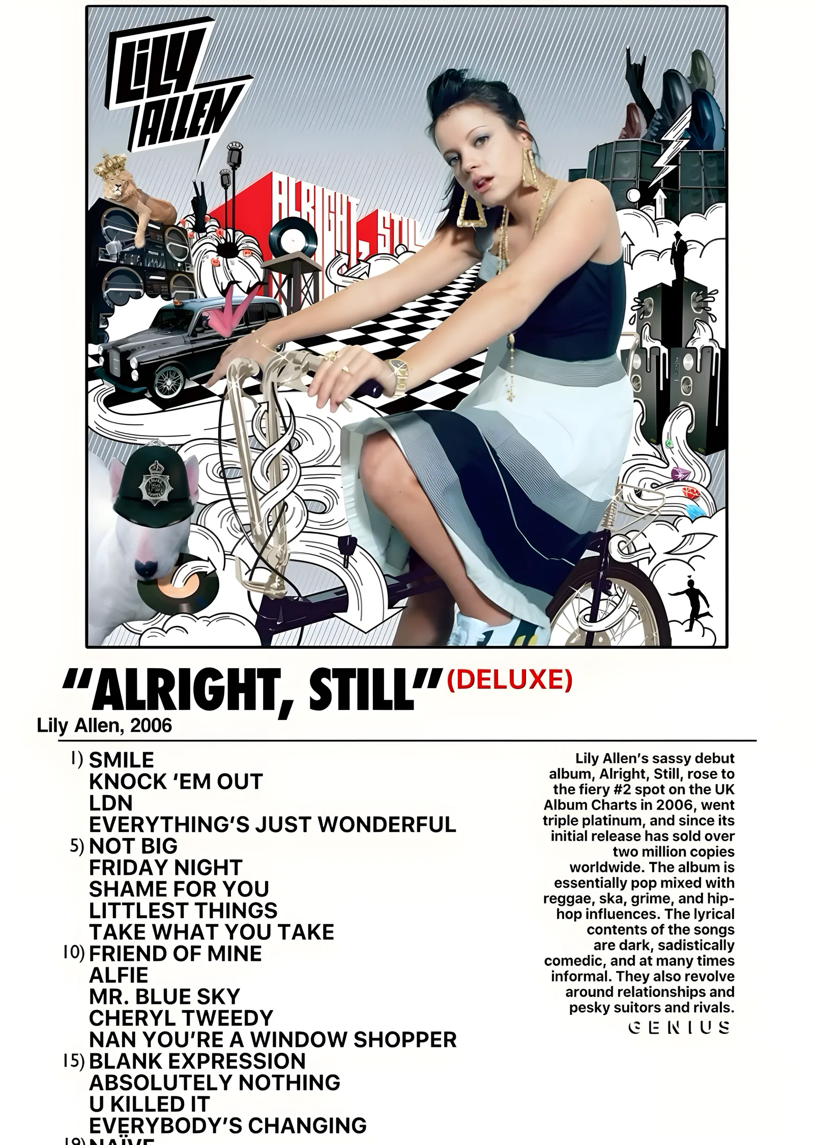 Lily Allen: Alright, Still metal tablo