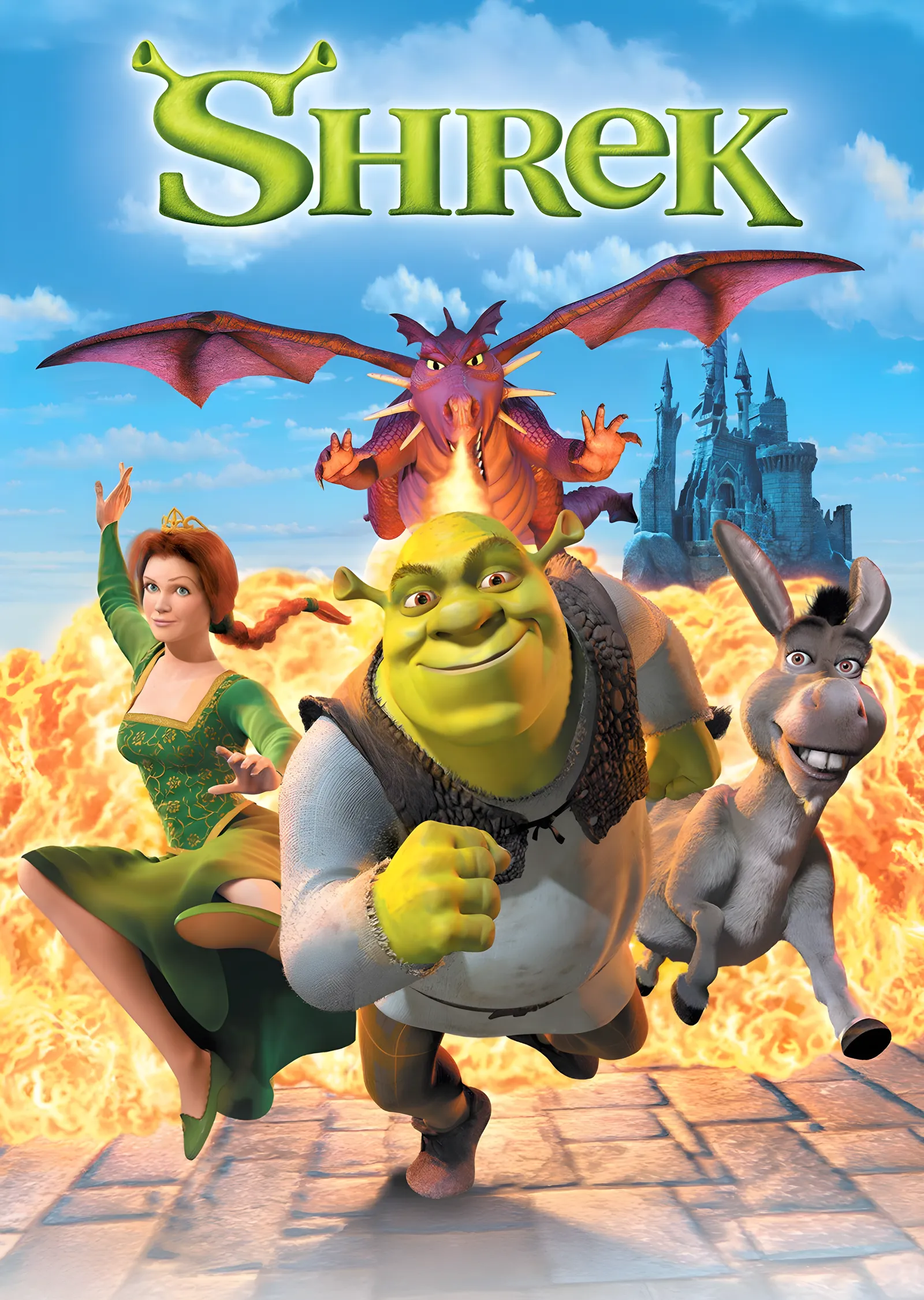 Shrek - Ejderha Kaçışı metal tablo