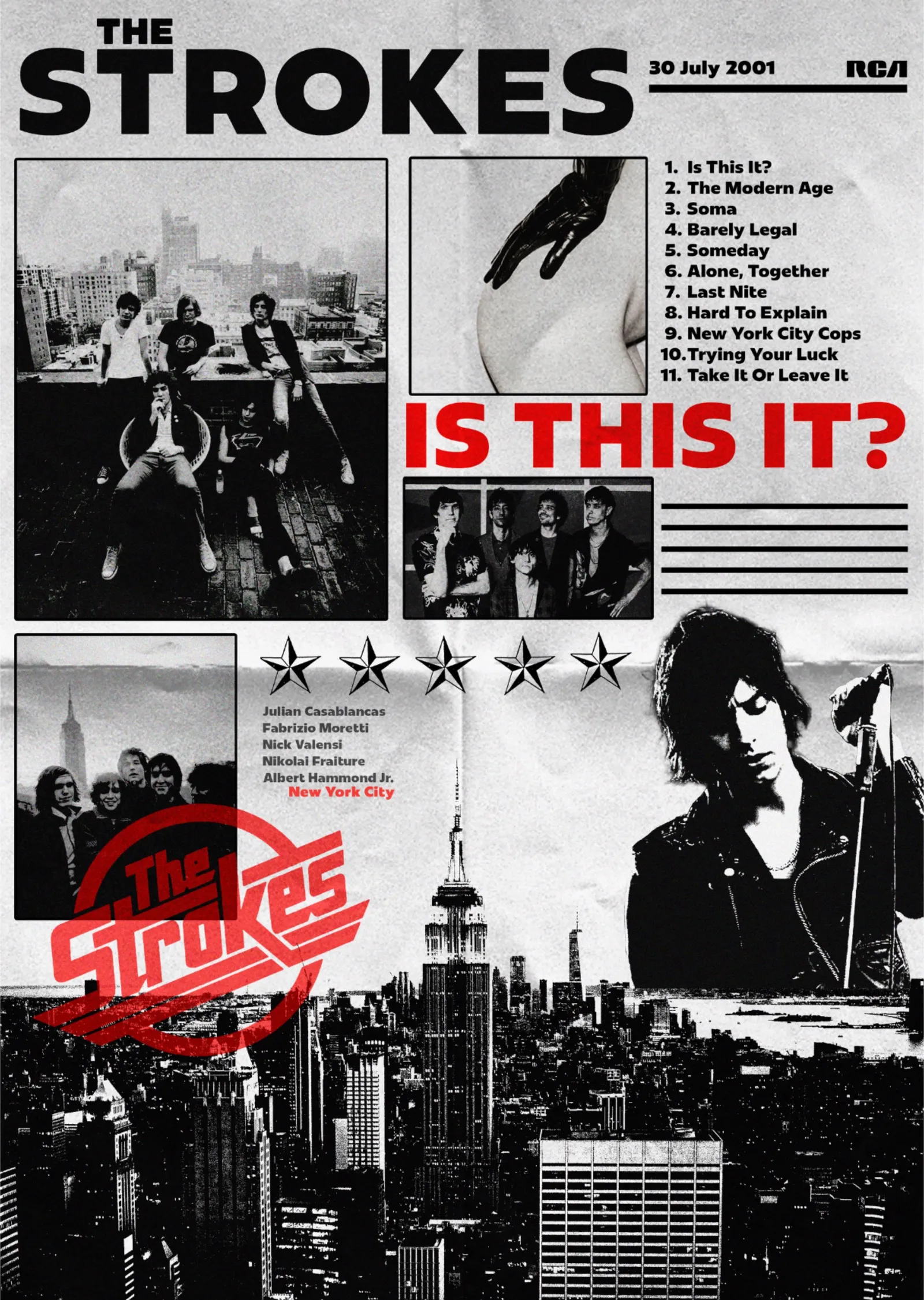 The Strokes: Is This It metal tablo
