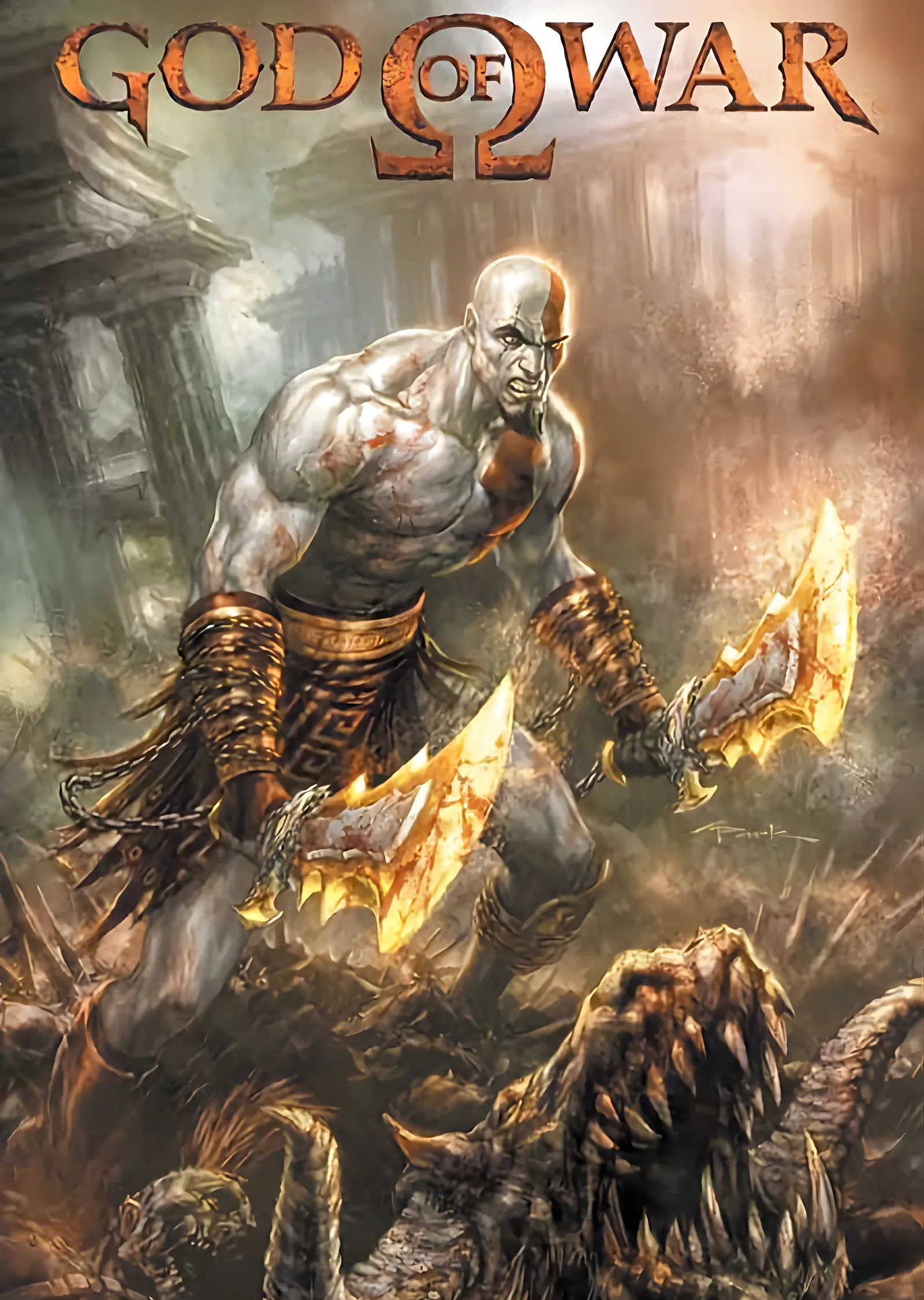 God of War: Zincirli Bıçaklar metal tablo