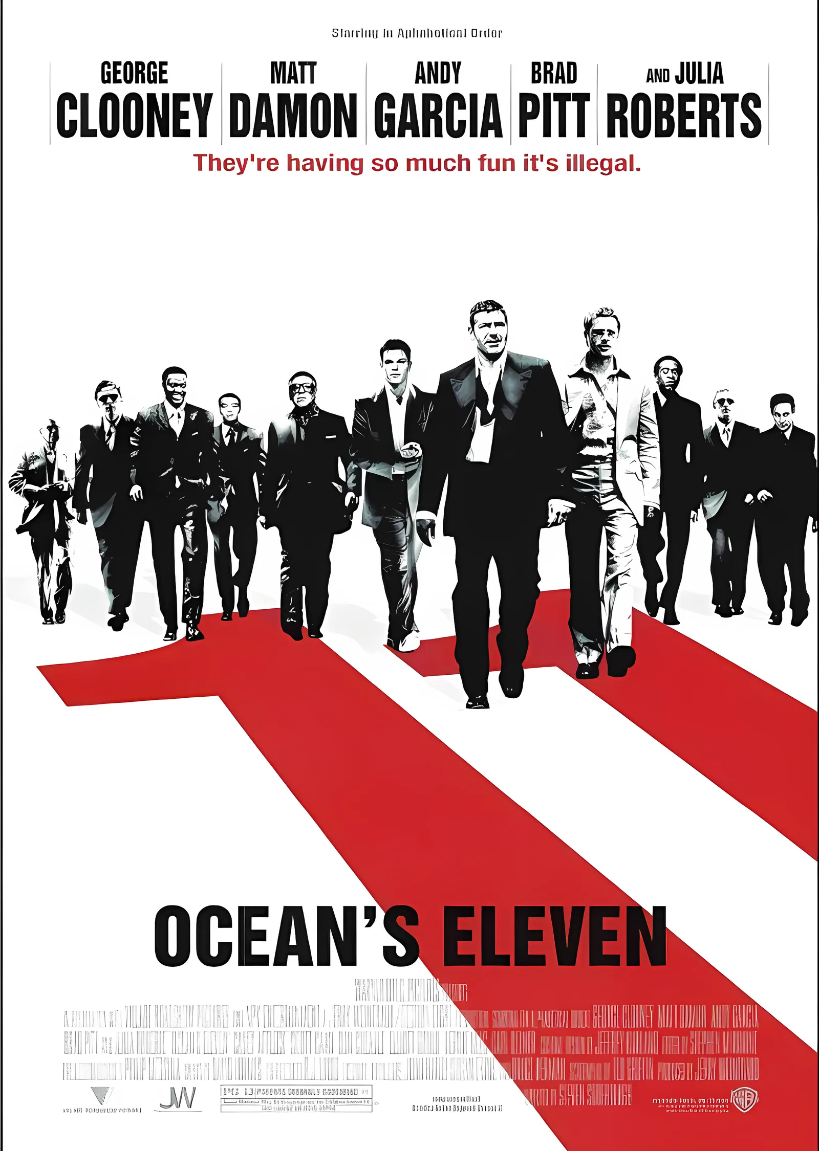 Ocean's Eleven metal tablo