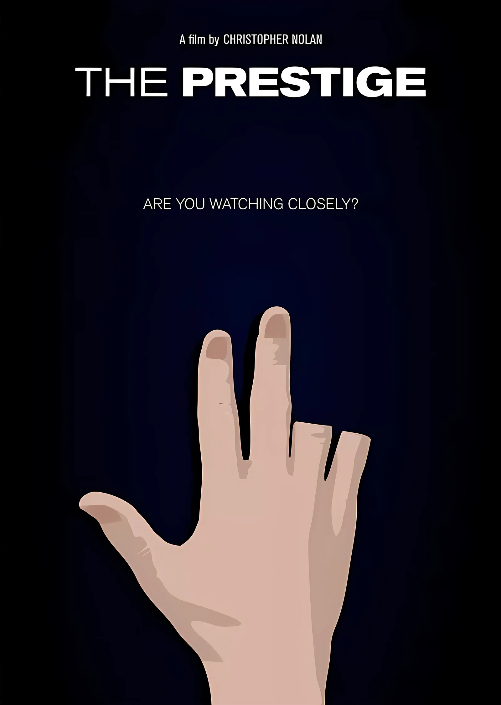 The Prestige: Film metal tablo