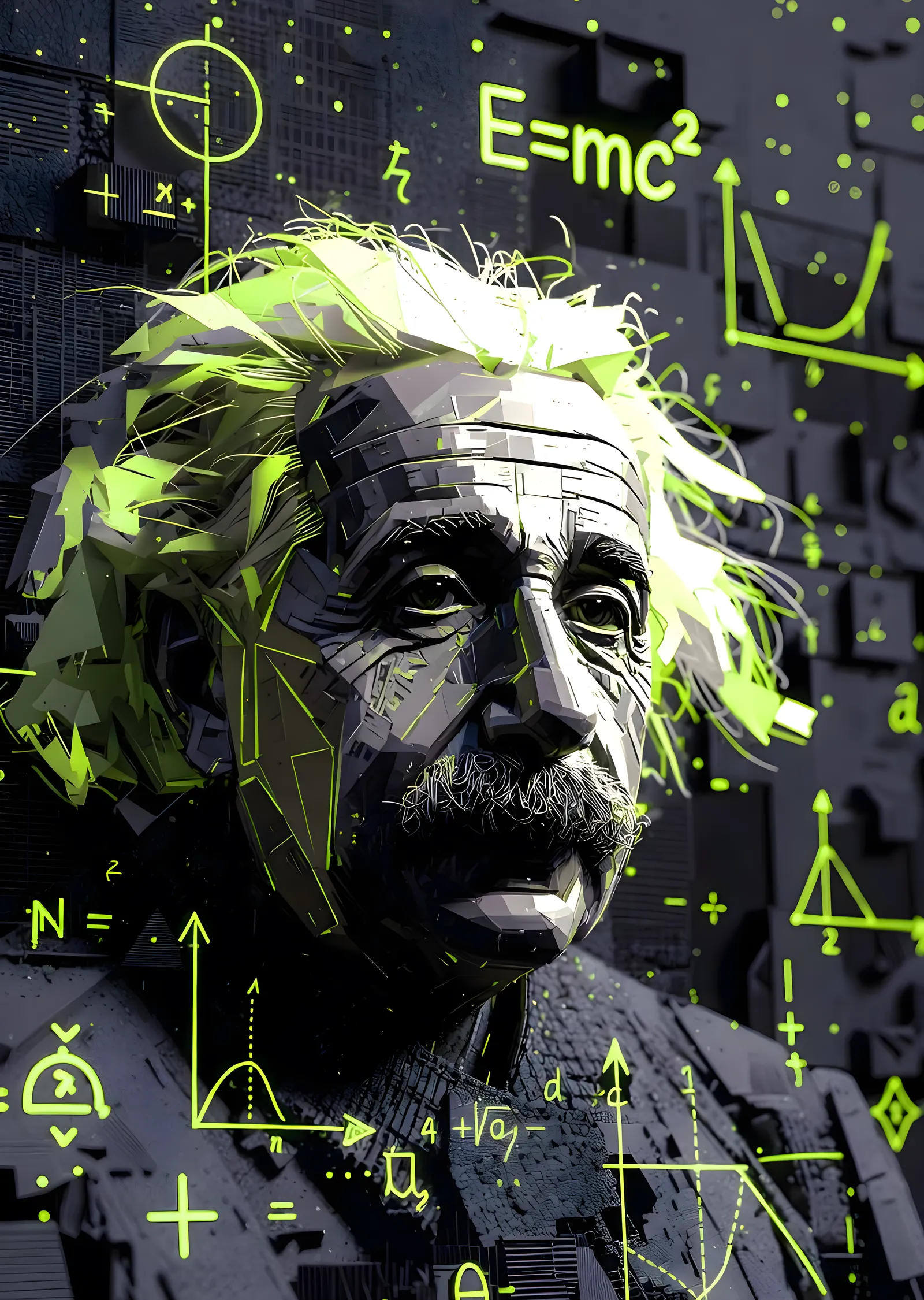 Albert Einstein: Teorik Fizik ve İnovasyon metal tablo