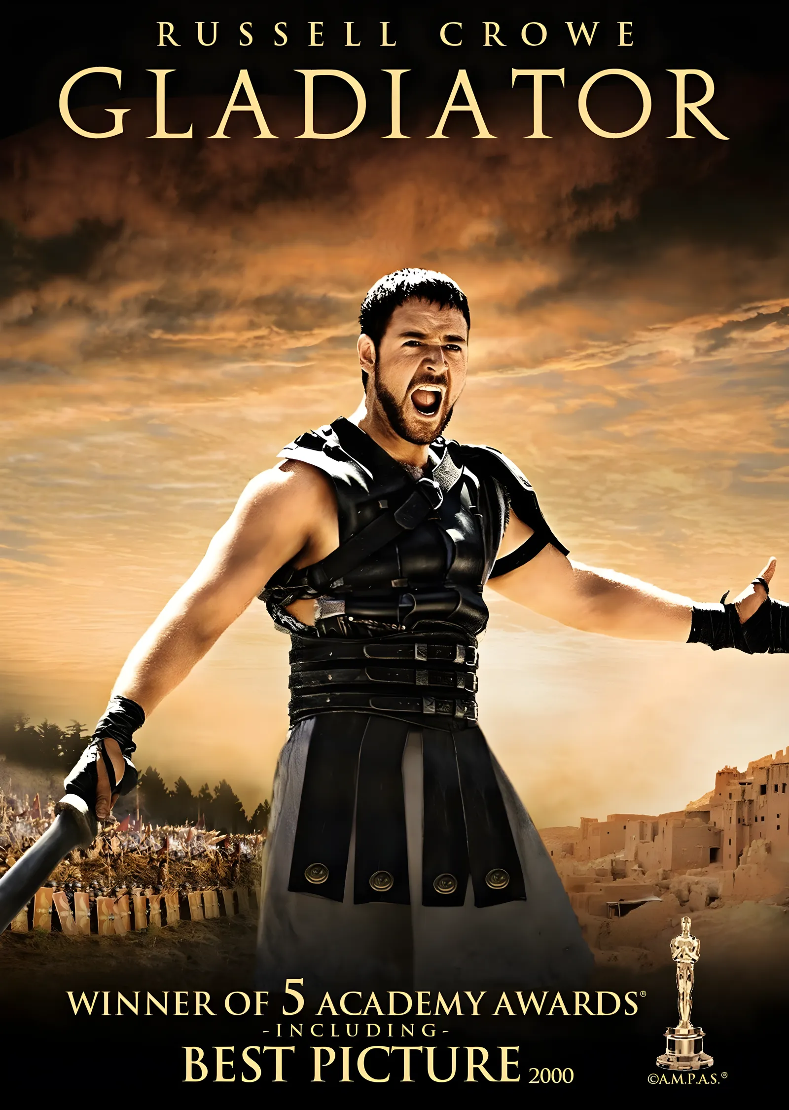 Gladiator: Russell Crowe metal tablo
