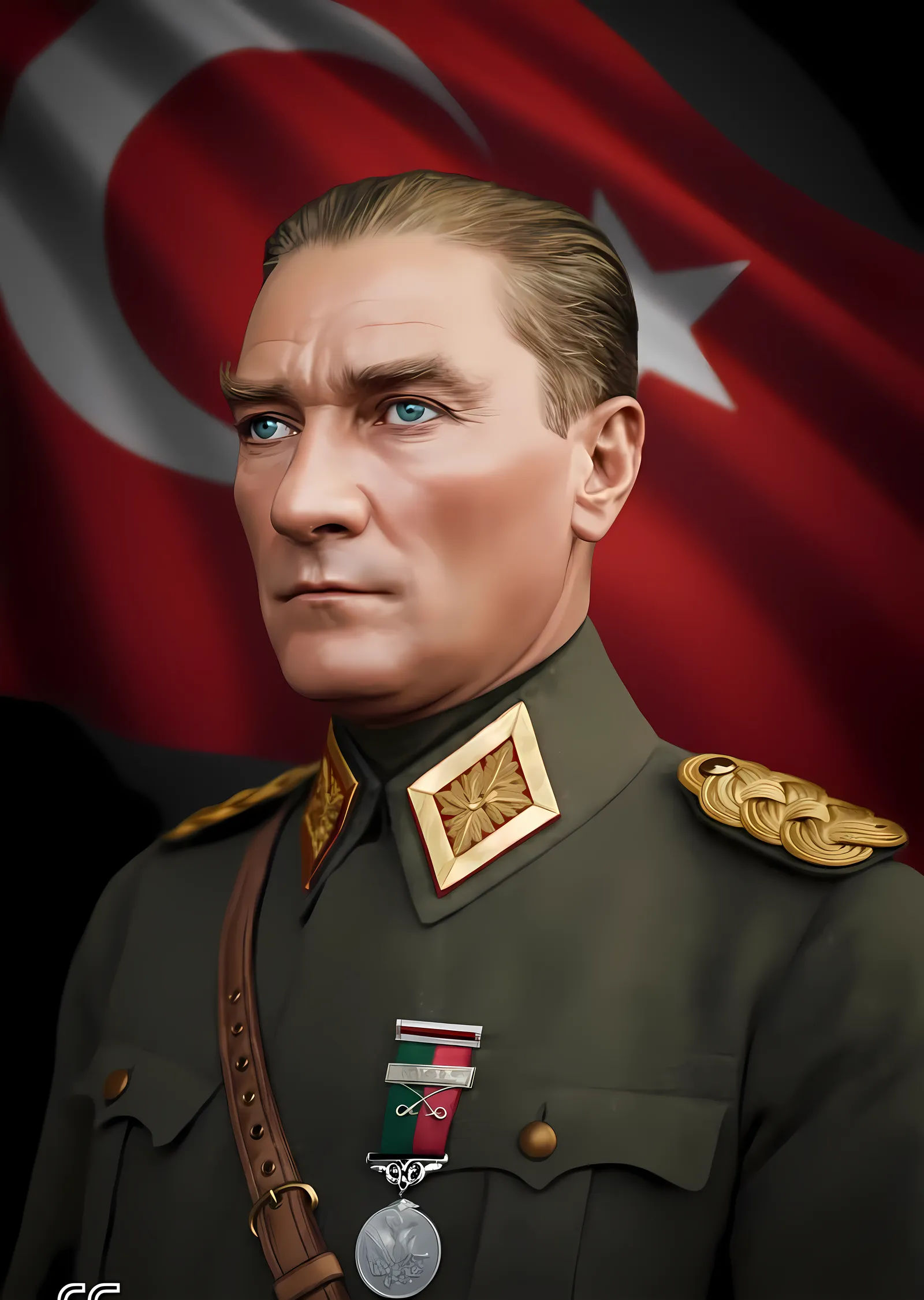 Mustafa Kemal Atatürk: Milli İstiklal ve Reform metal tablo