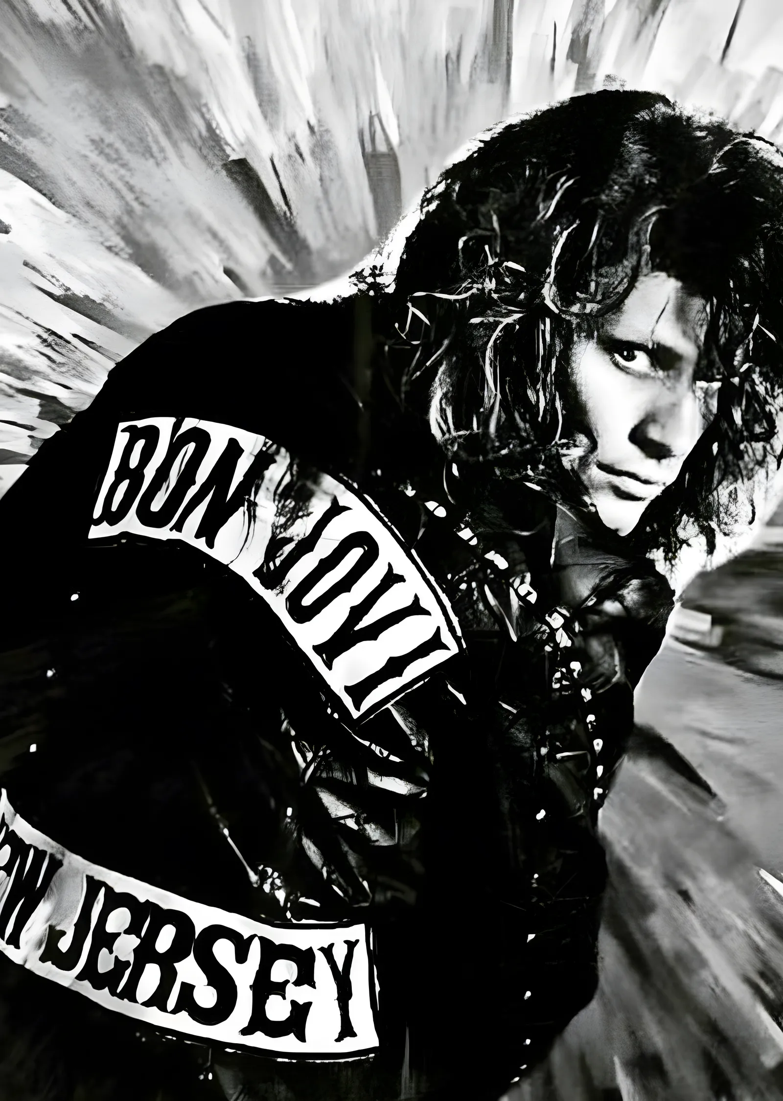 Bon Jovi: New Jersey Ceket metal tablo