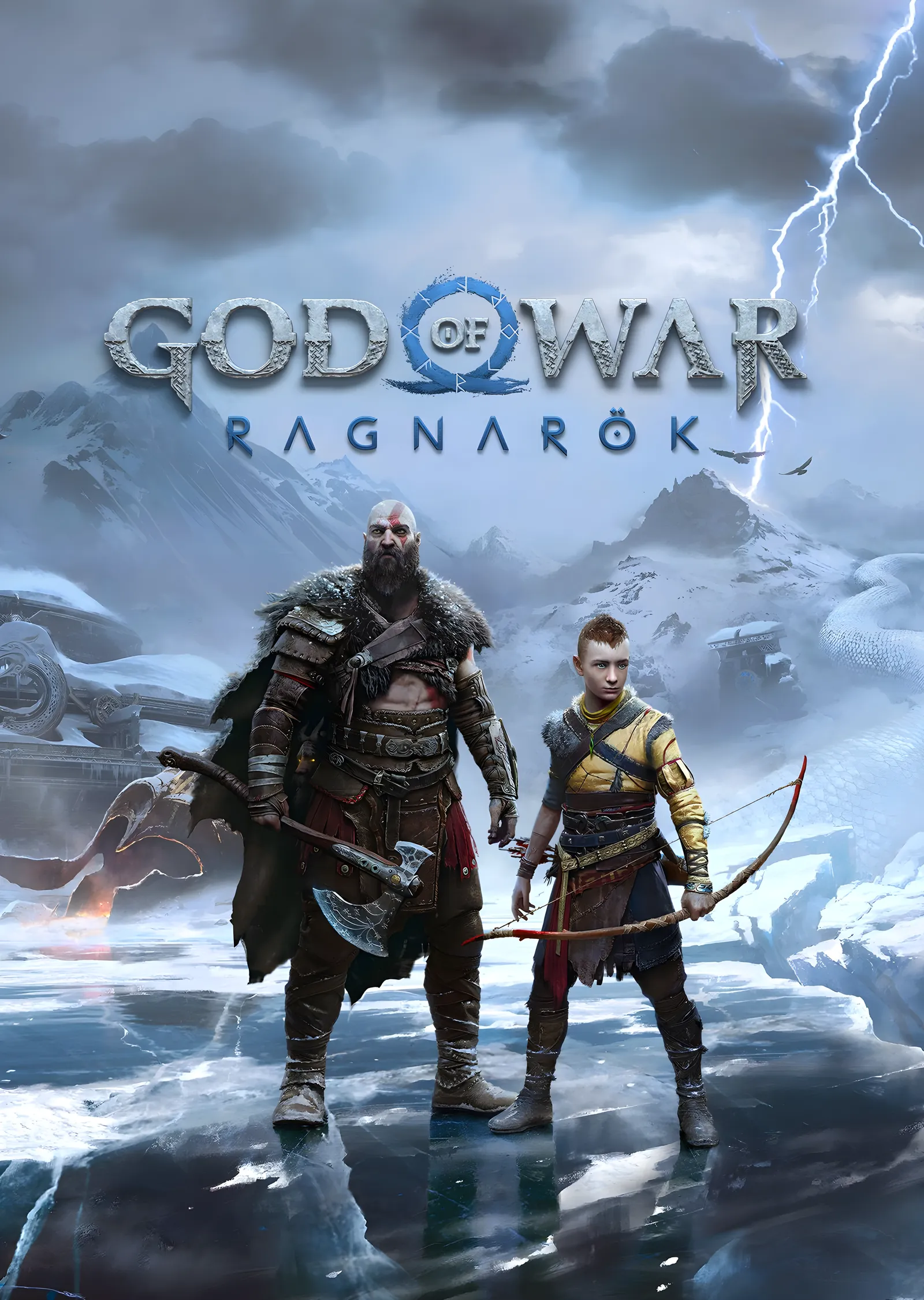 God of War Ragnarök: Karlı Zirve metal tablo