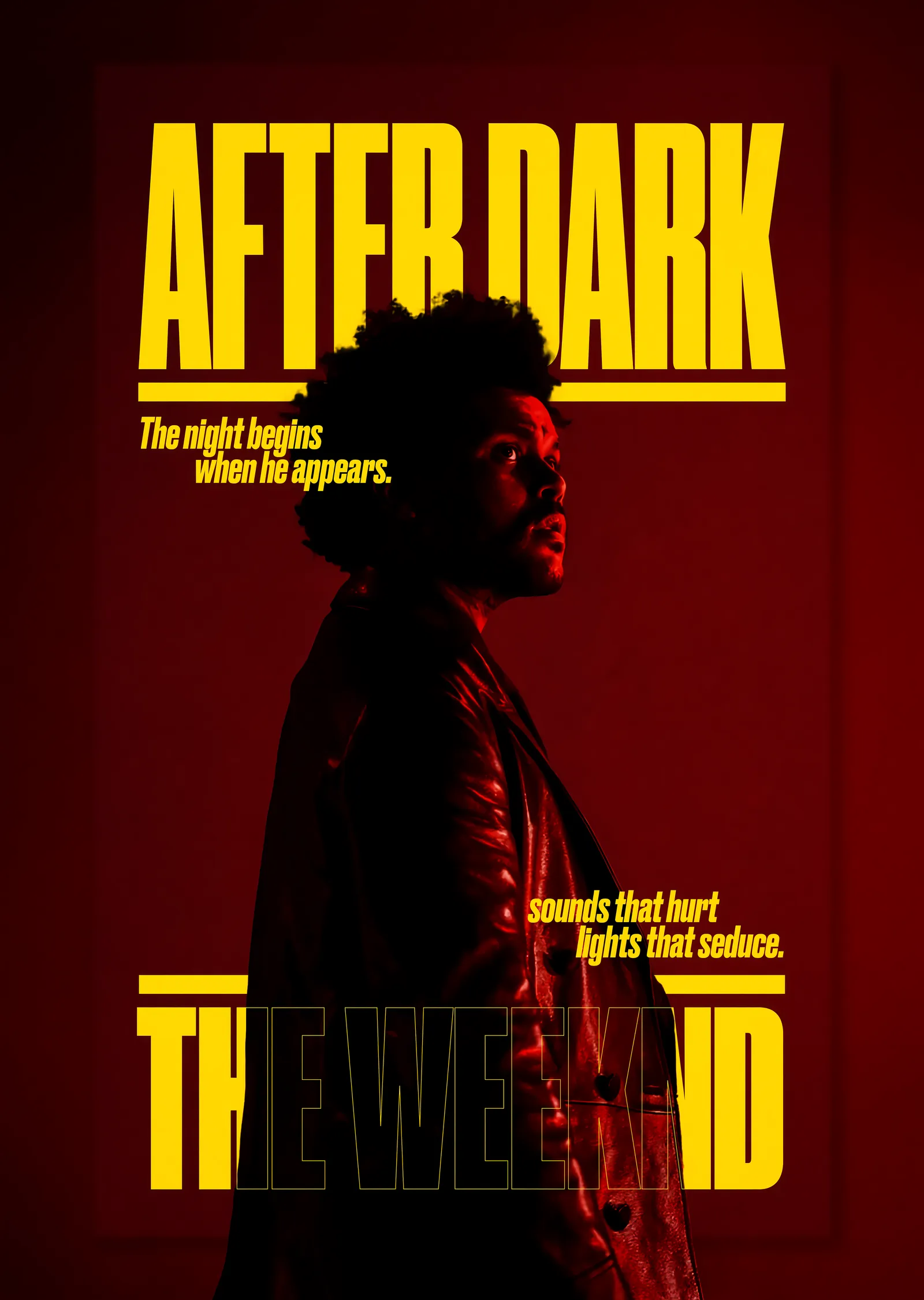 After Dark - The Weeknd metal tablo