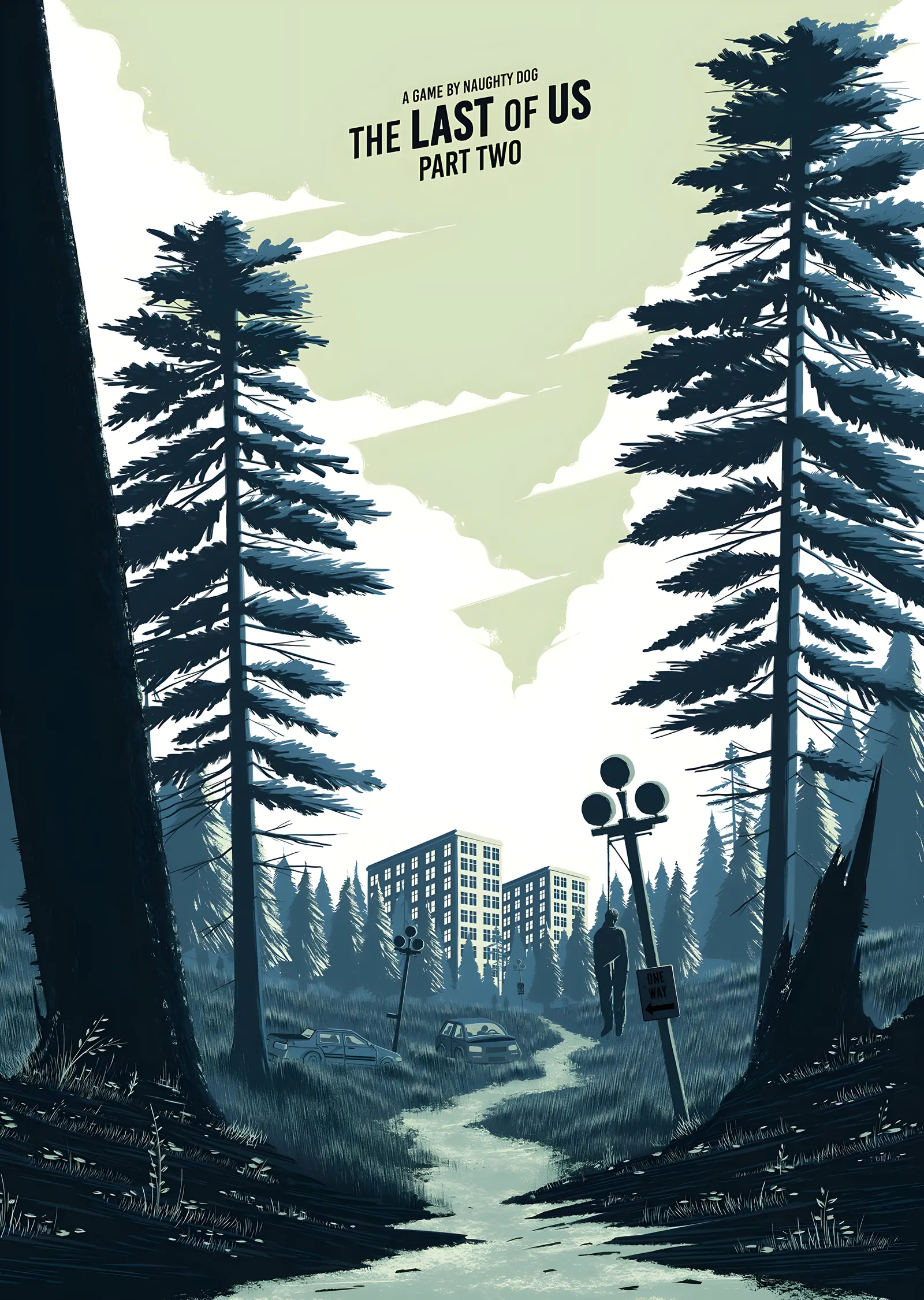 The Last of Us Part Two: Çam Ormanı metal tablo