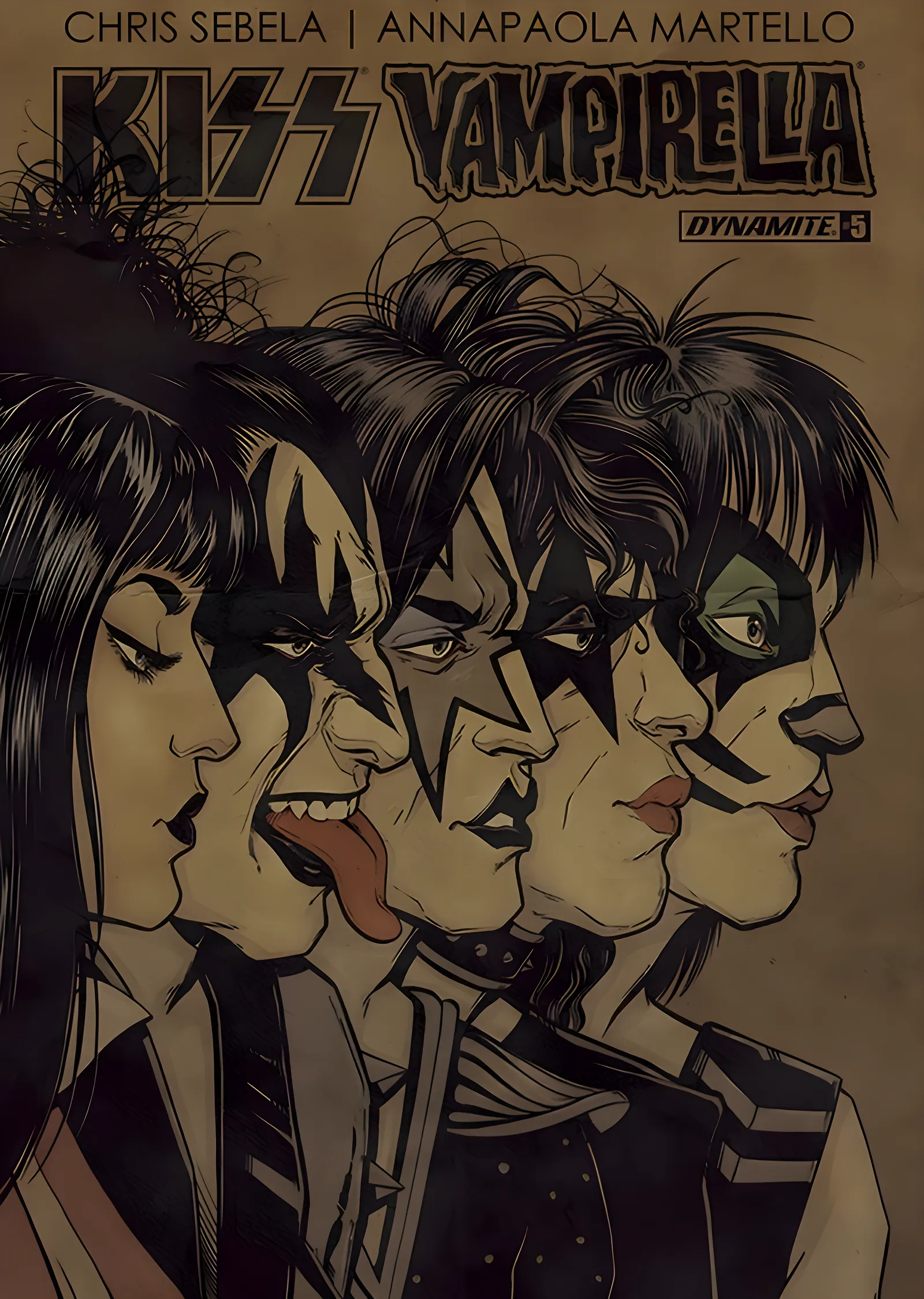 Kiss Vampirella: Rock ve Korku İş Birliği metal tablo