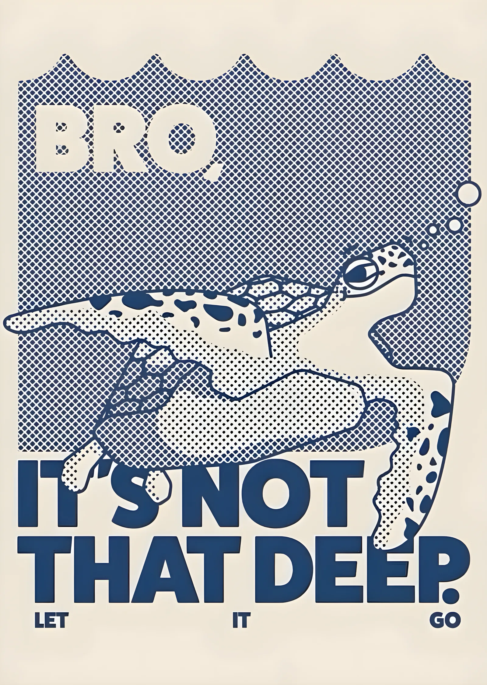 Bro: It's Not That Deep metal tablo