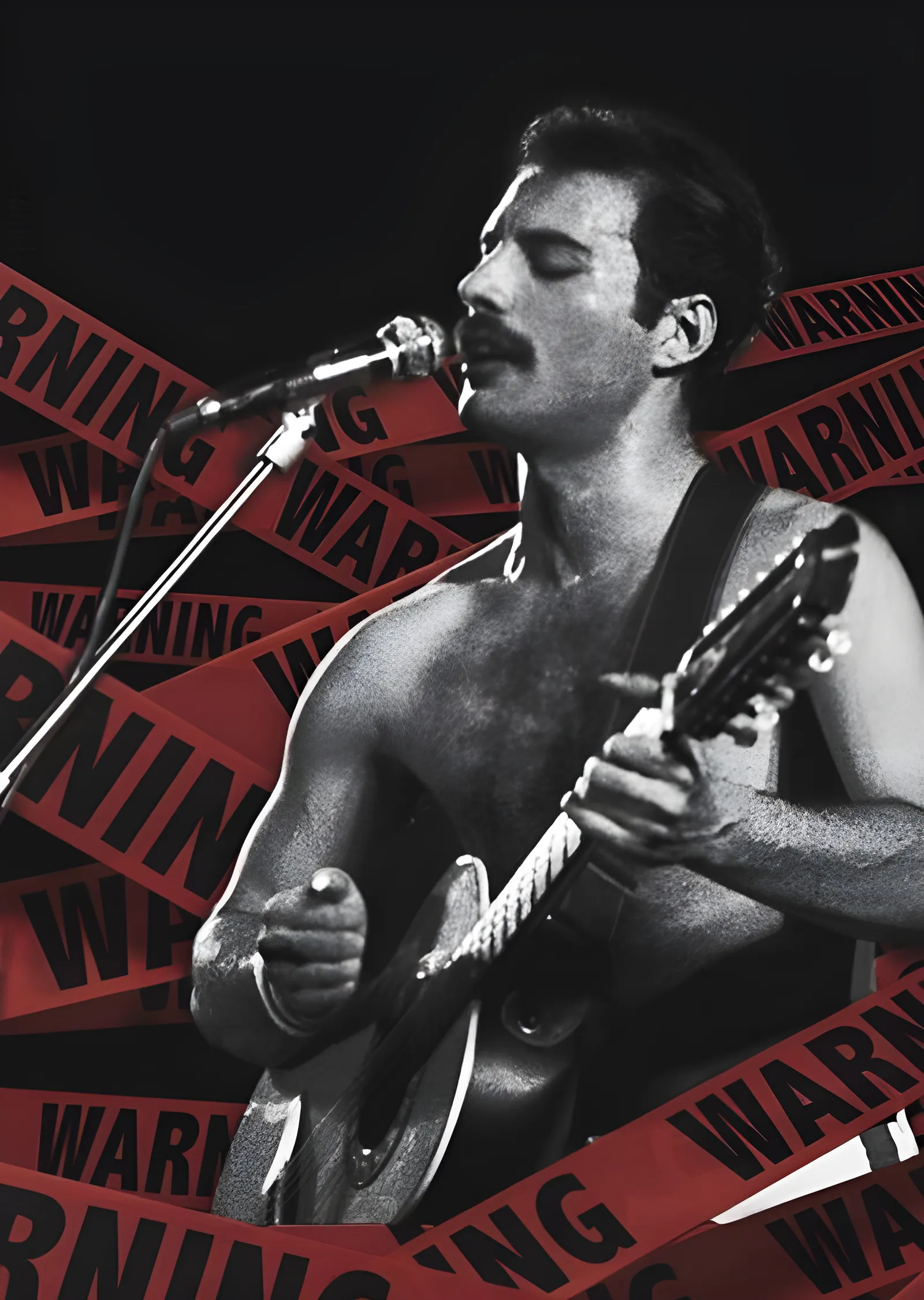 Freddie Mercury: Uyarı Bandı metal tablo