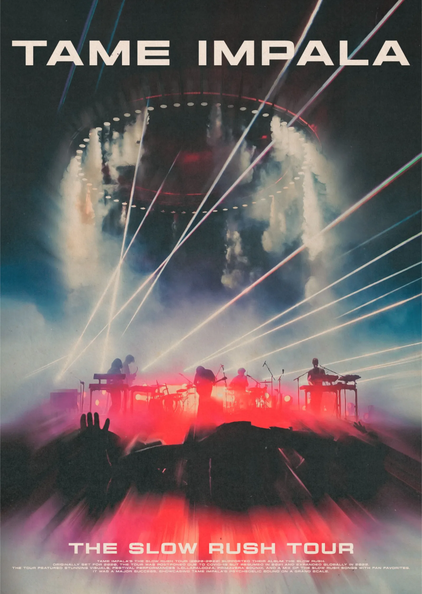 Tame Impala - The Slow Rush Turnesi metal tablo