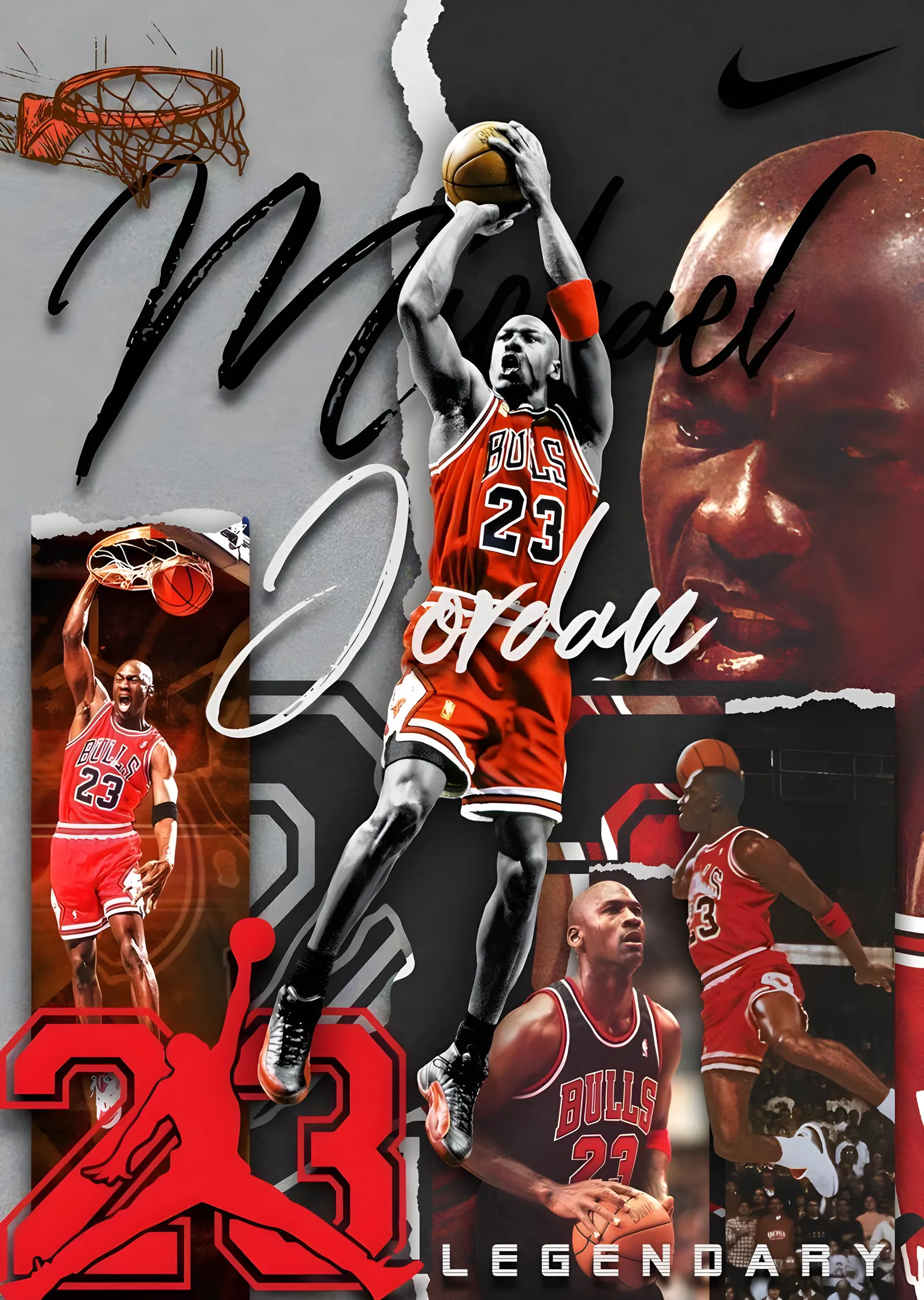 Michael Jordan: 23 Numaranın Efsanesi metal tablo