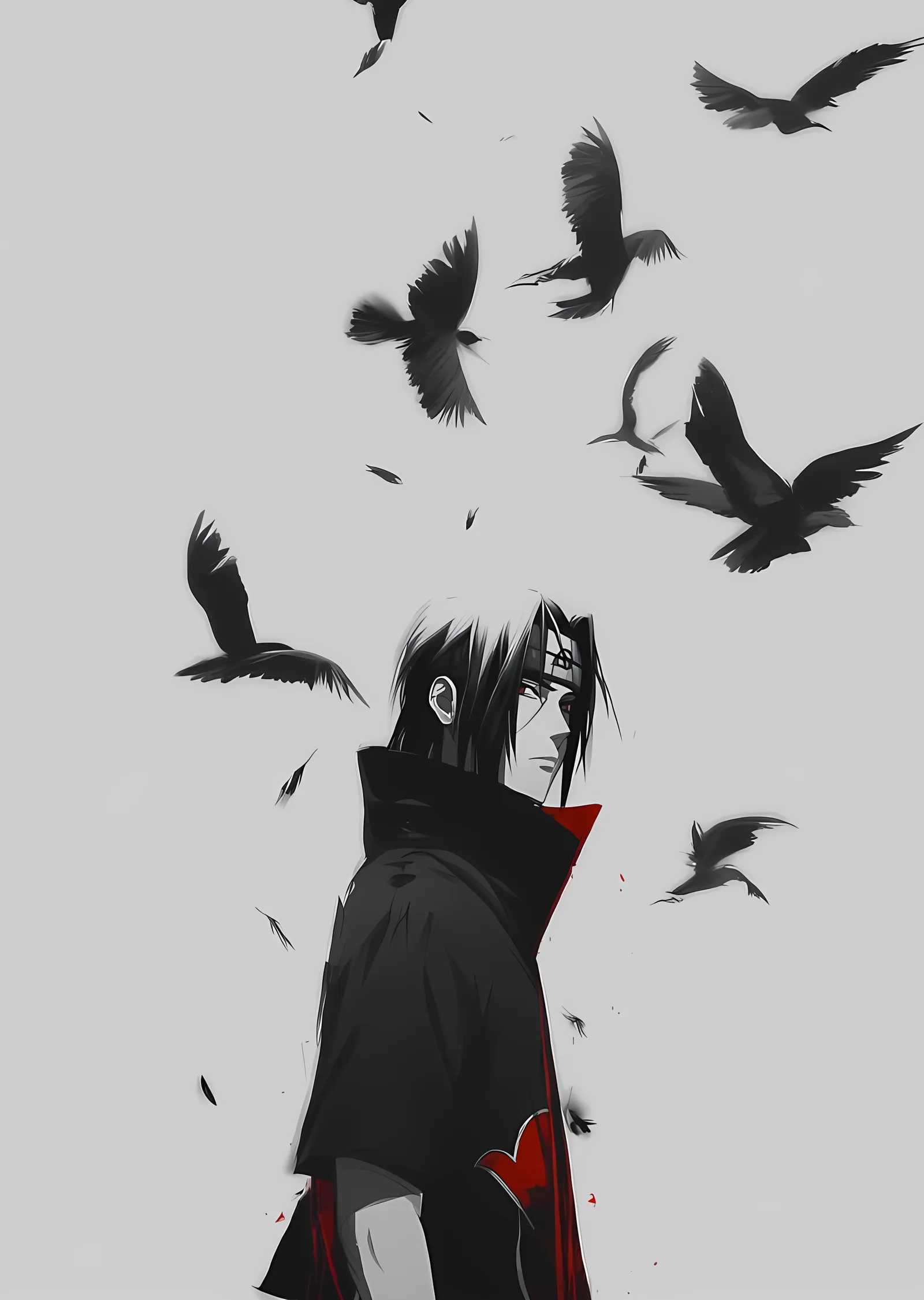 Naruto - Uchiha Itachi: Uçuşan Kuzgunlar metal tablo