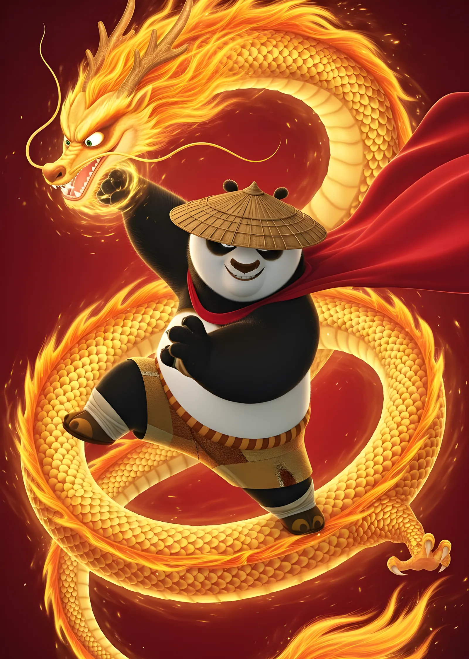 Kung Fu Panda: Altın Ejderha metal tablo