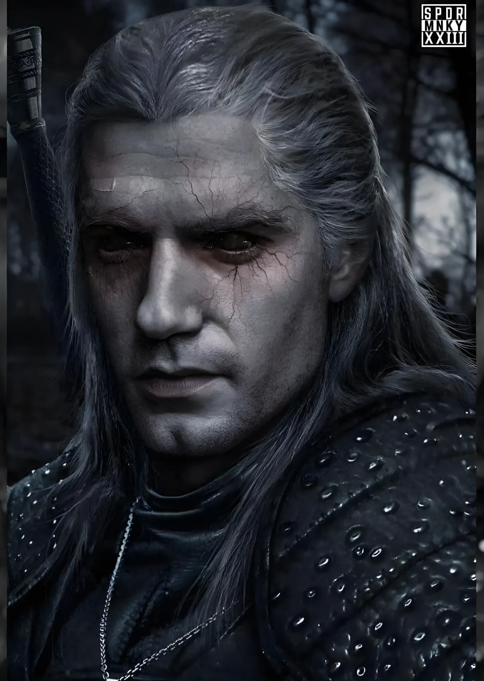 The Witcher: Yakın Portre metal tablo
