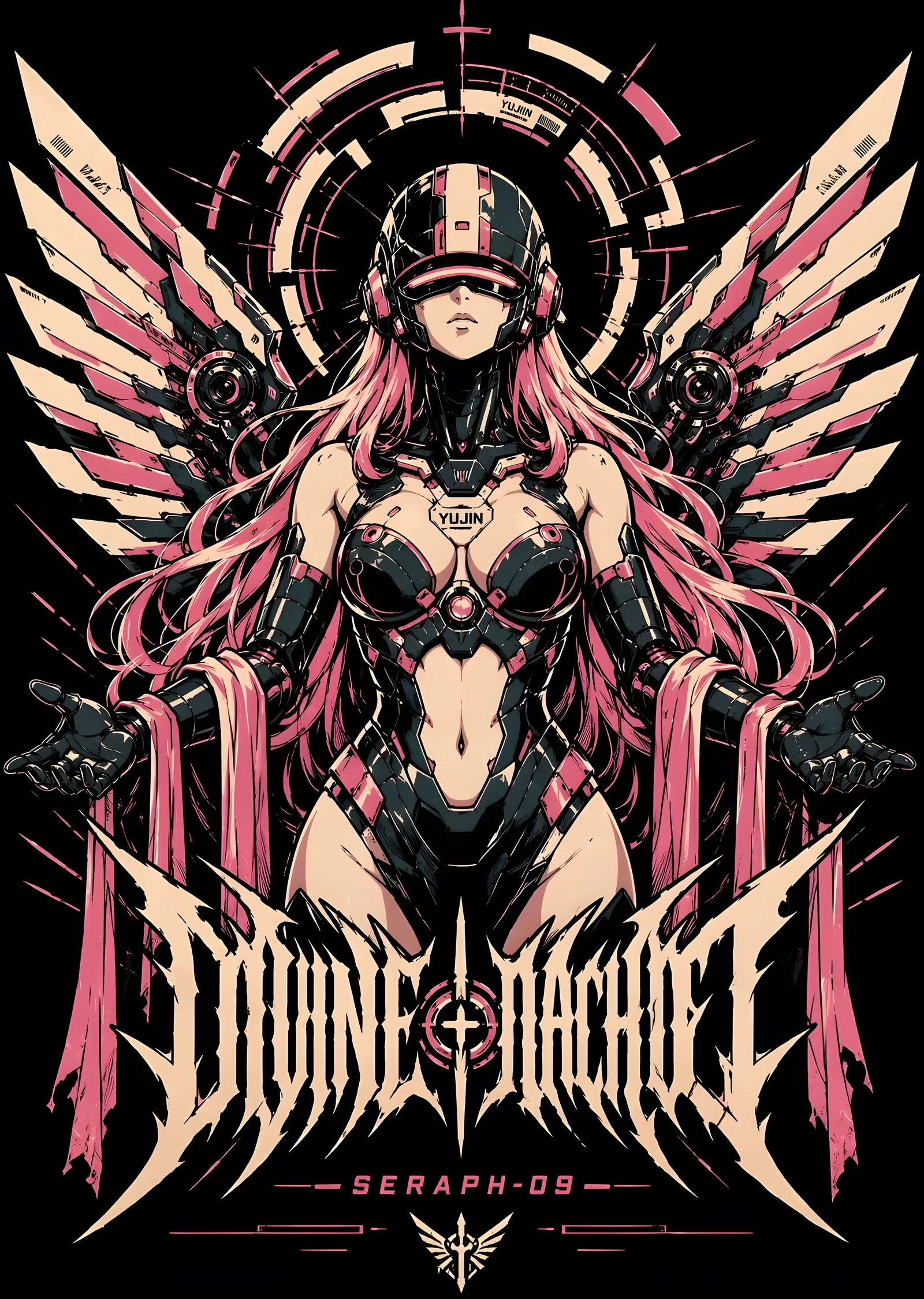 Divine Nachtloft: Seraph-09 Yujin metal tablo