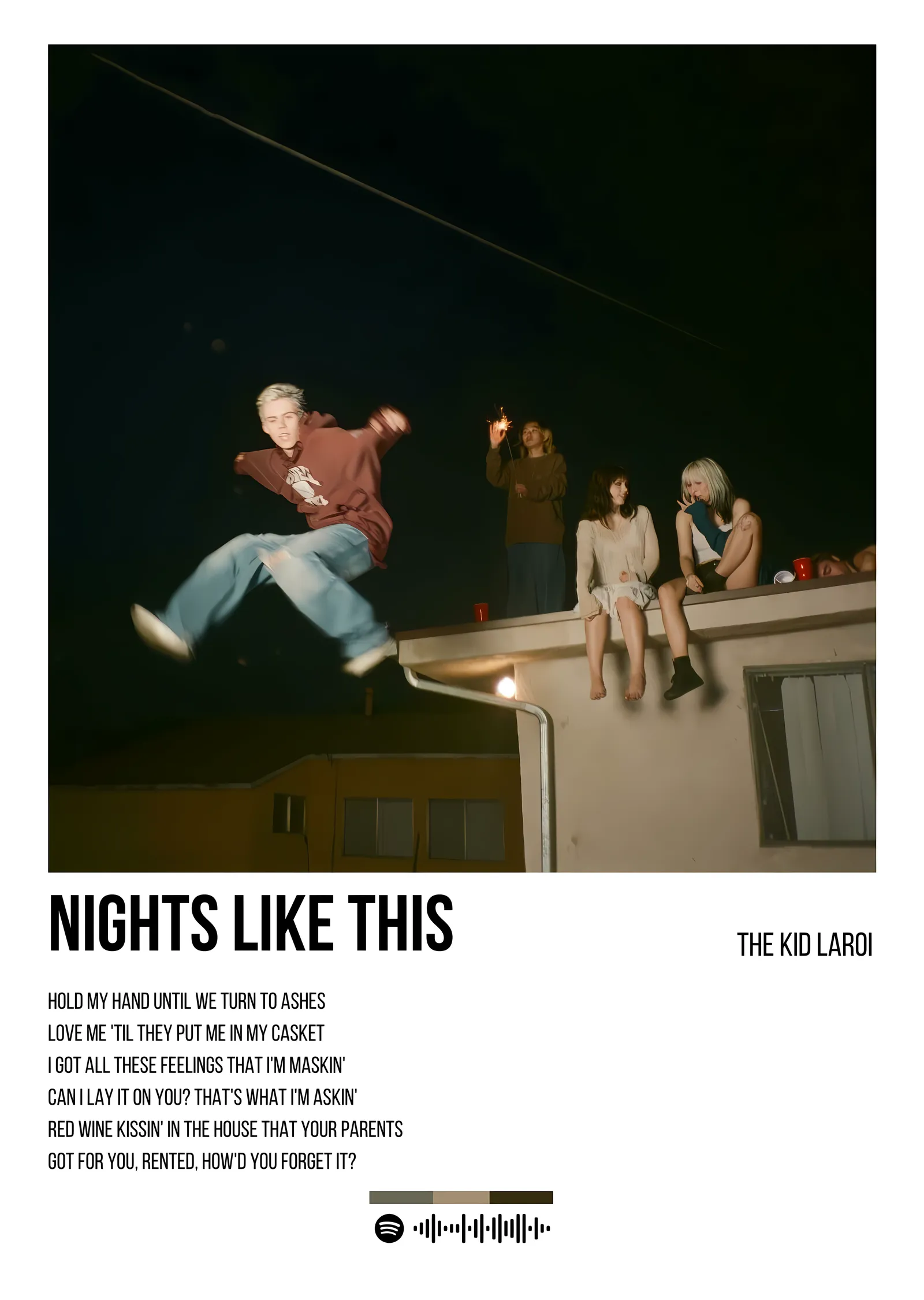 The Kid LAROI: Nights Like This metal tablo