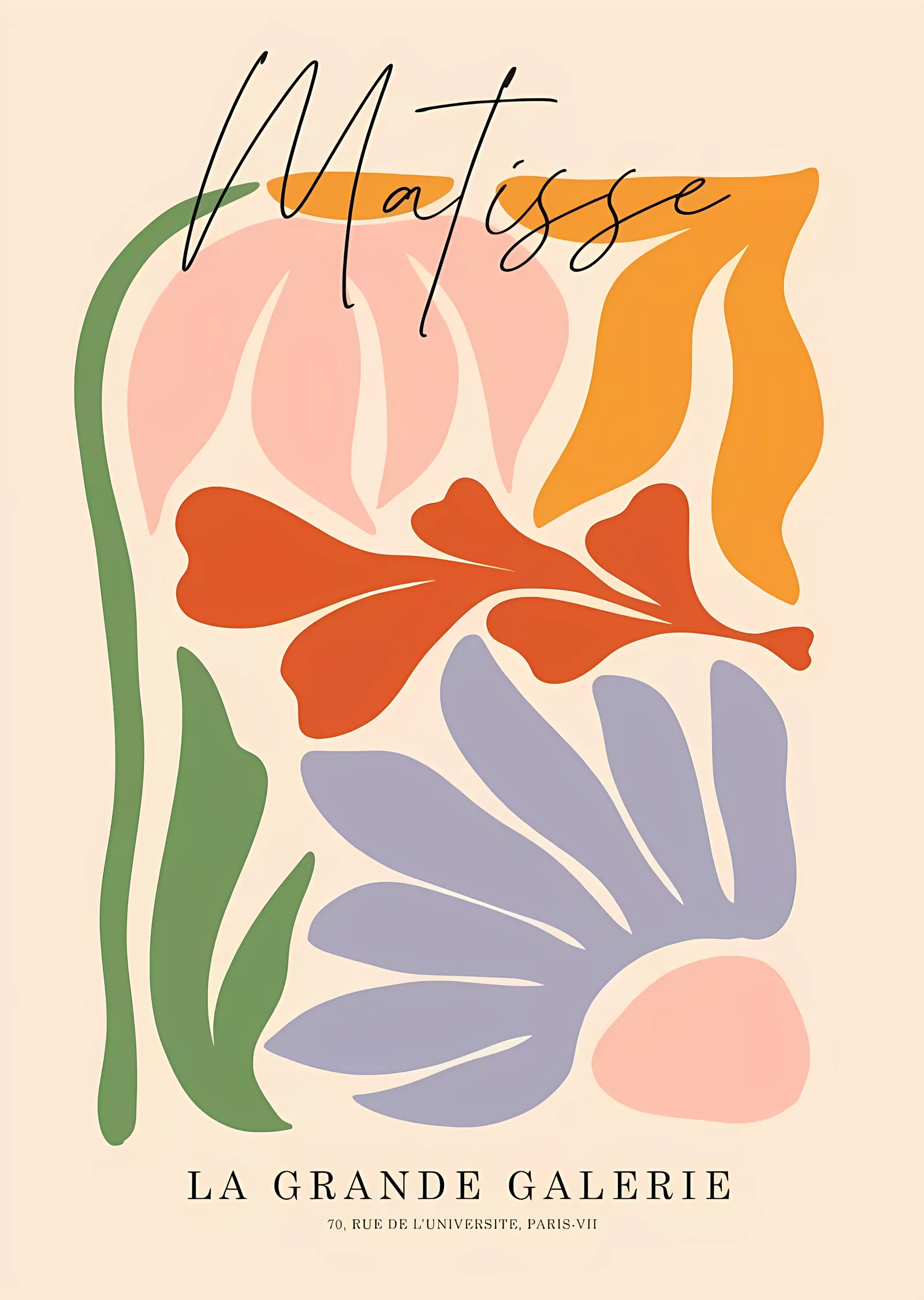 Matisse: La Grande Galerie metal tablo