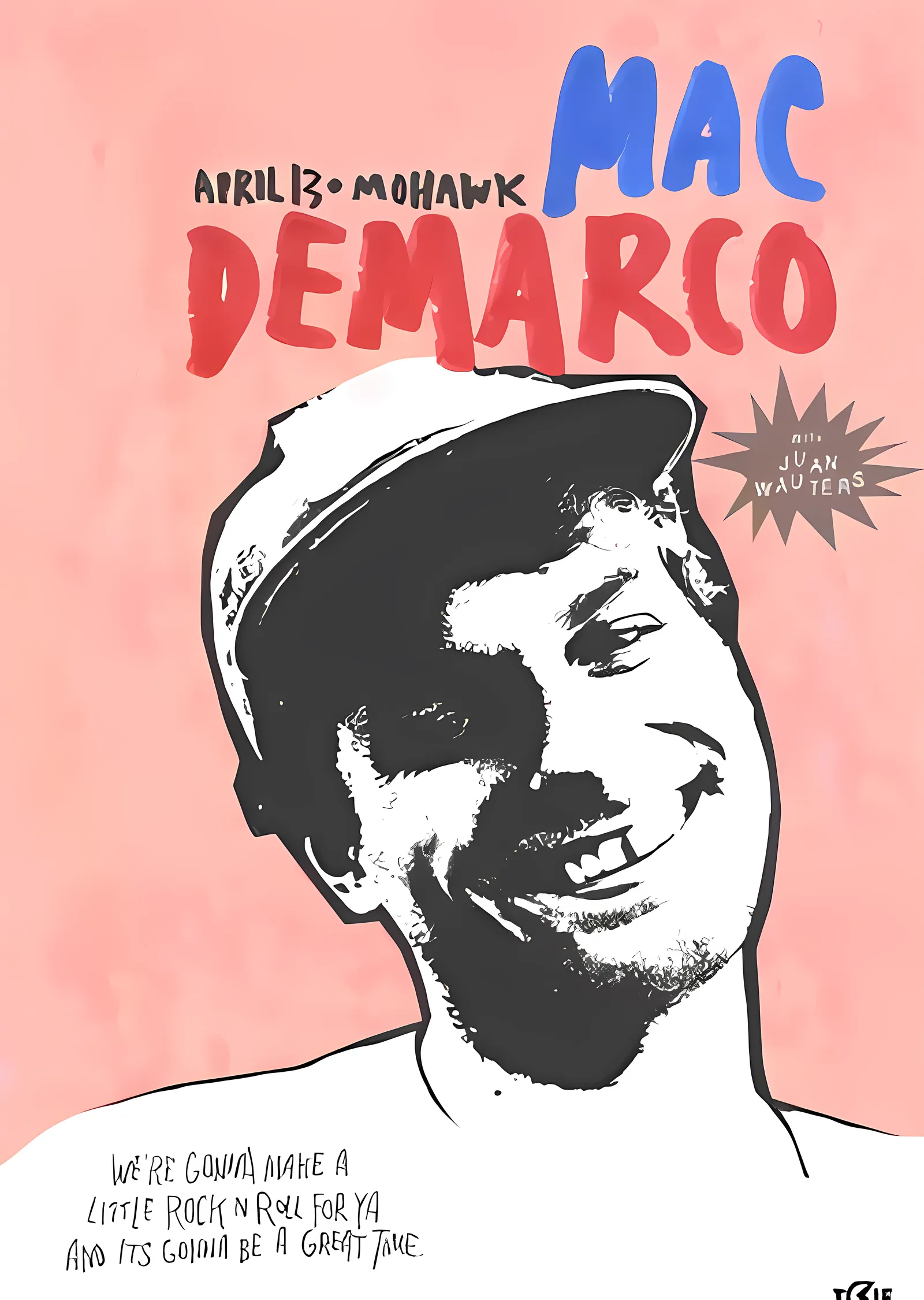 Mac Demarco: Mohawk Konseri metal tablo