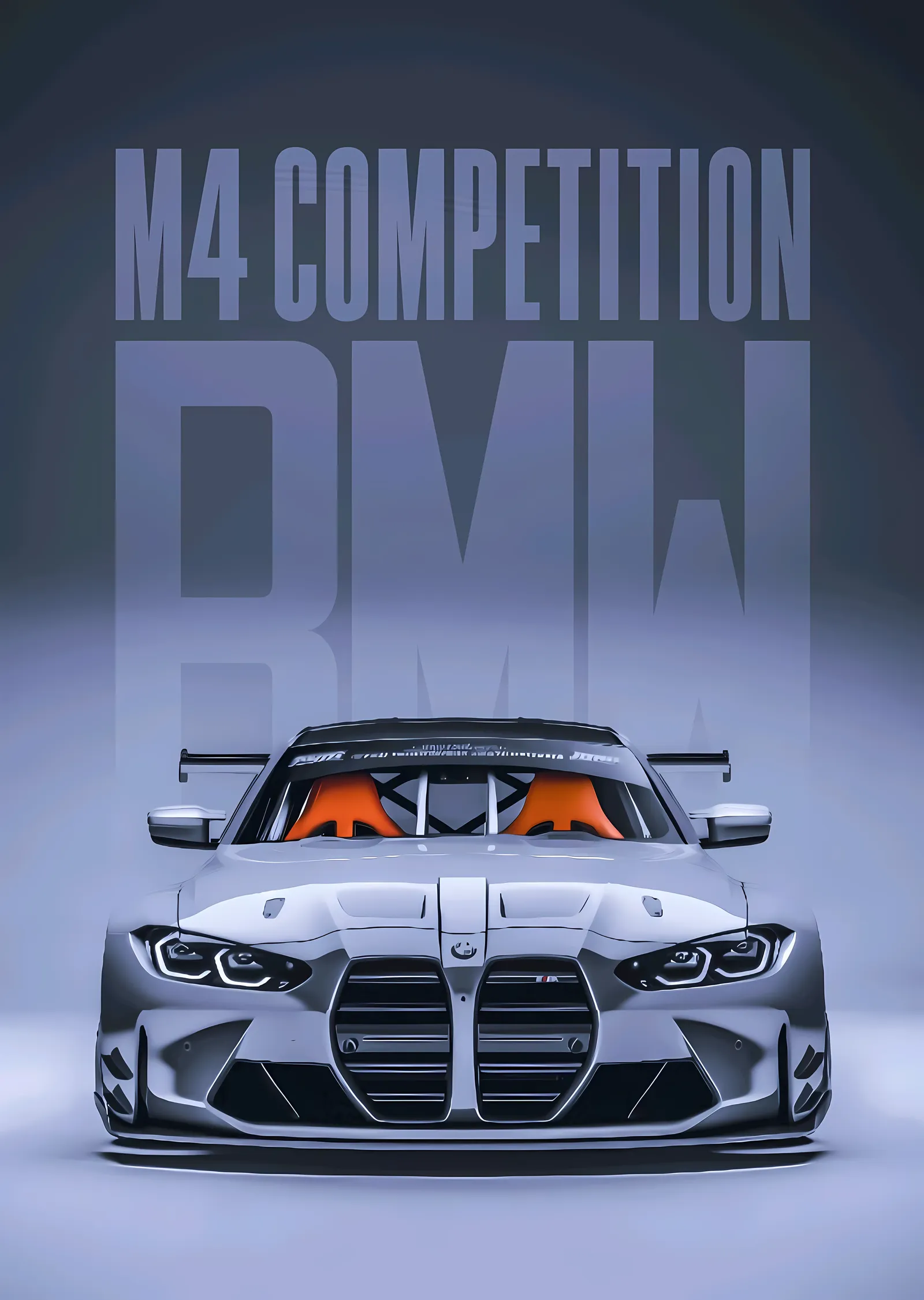 BMW M4 Competition - Pist metal tablo