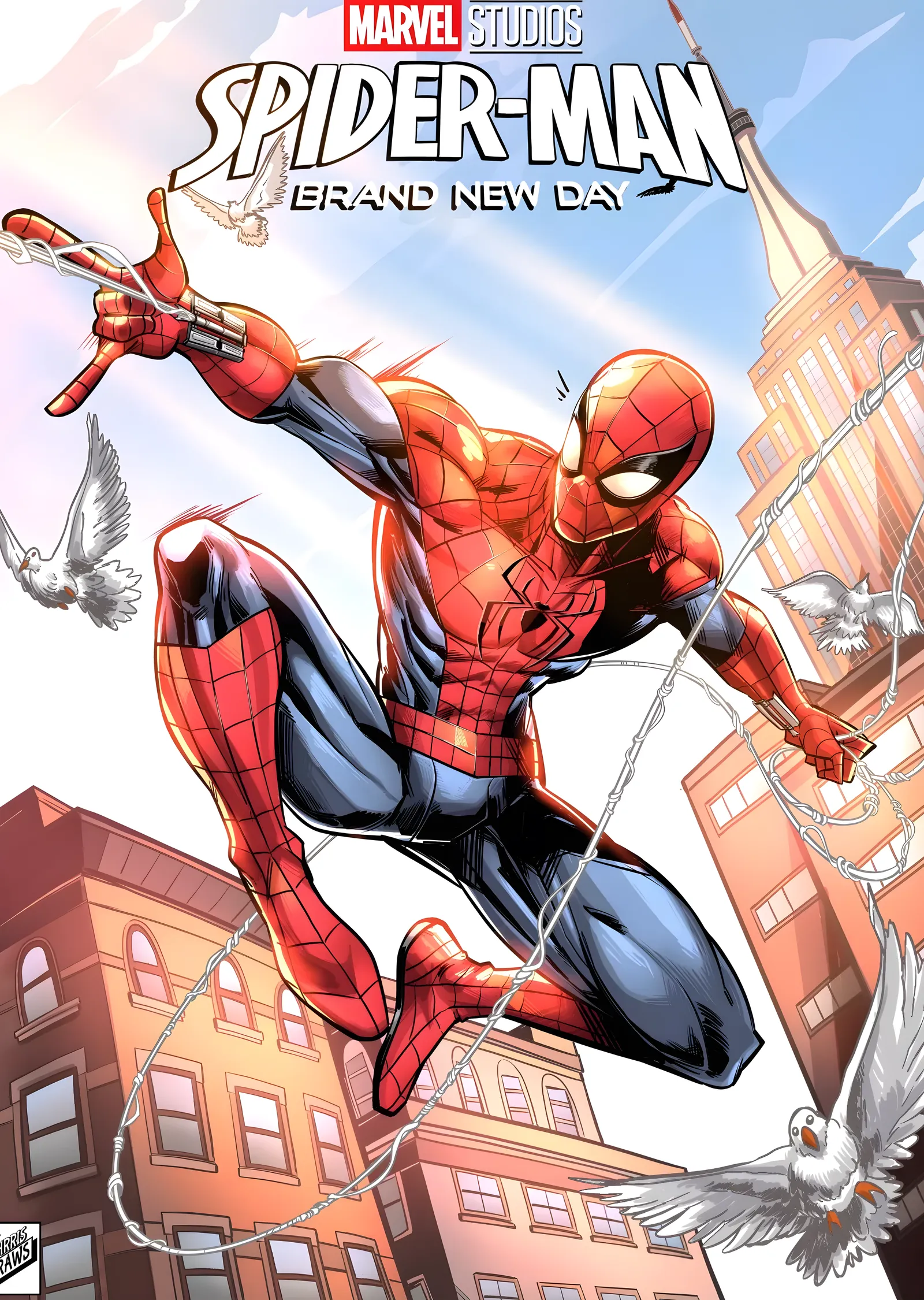 Spider-Man: Güvercinler metal tablo