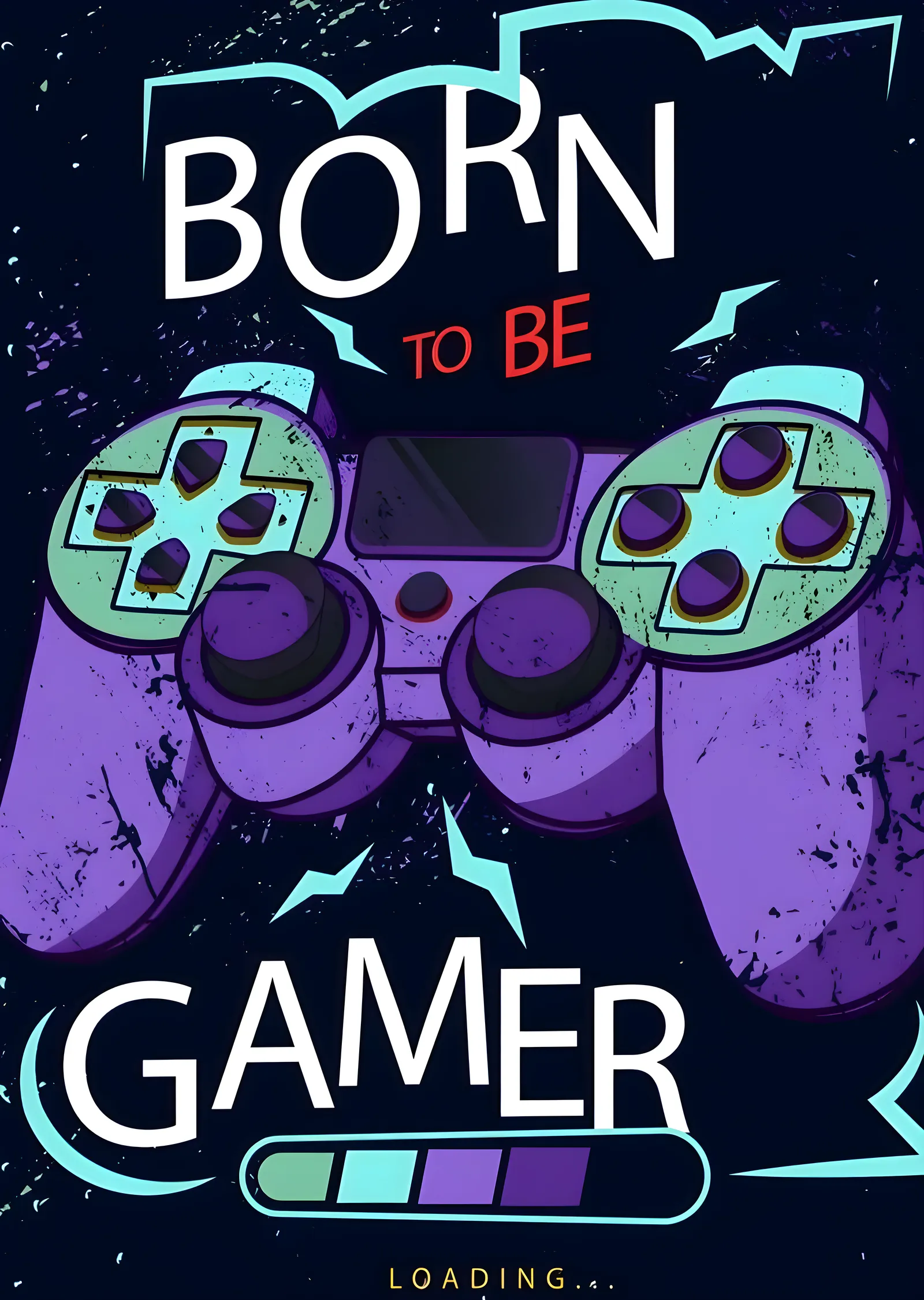 Born to Be Gamer: Oyun Severler İçin İkonik metal tablo