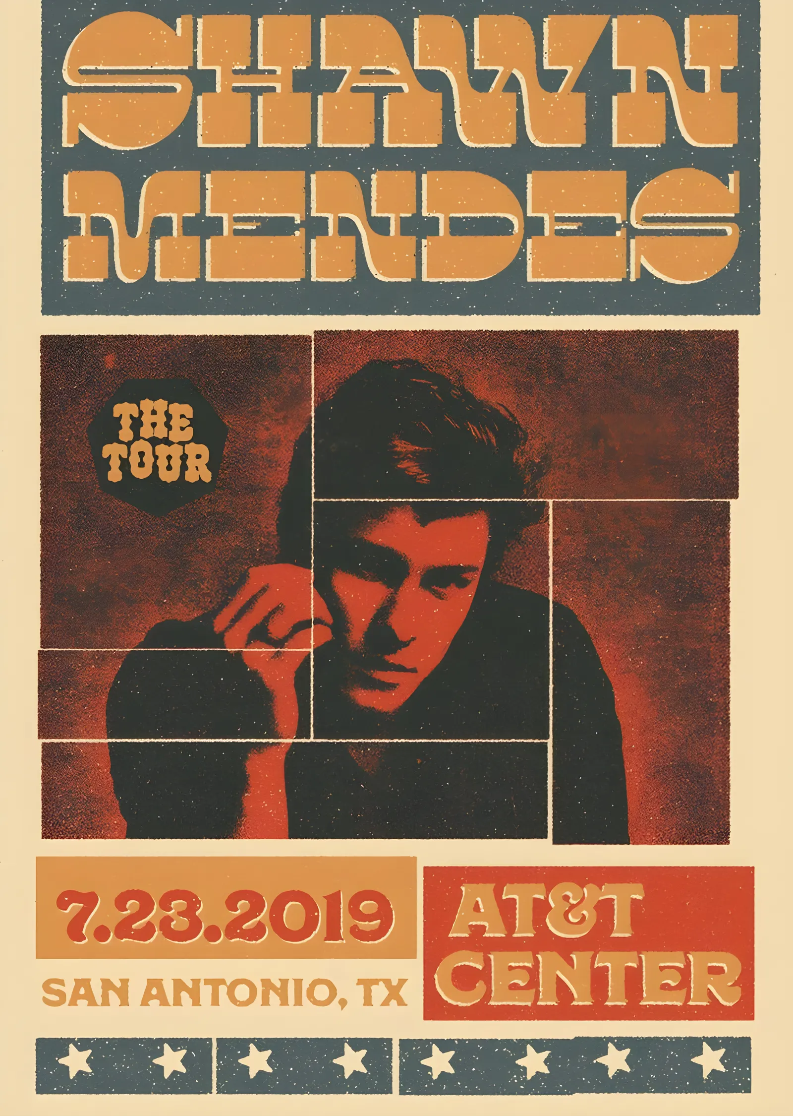 Shawn Mendes: The Tour San Antonio metal tablo