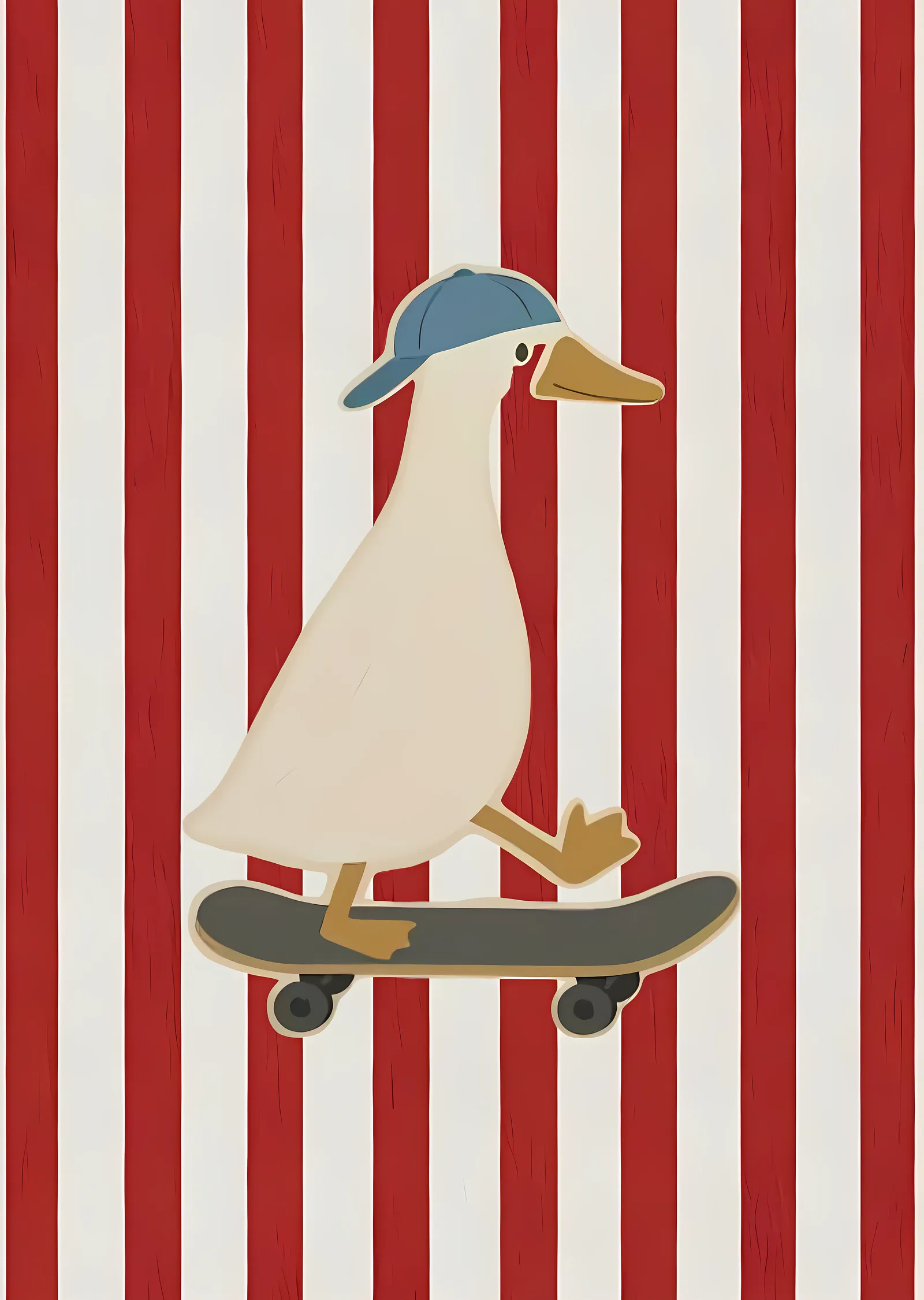 Kuşun Skateboardu metal tablo