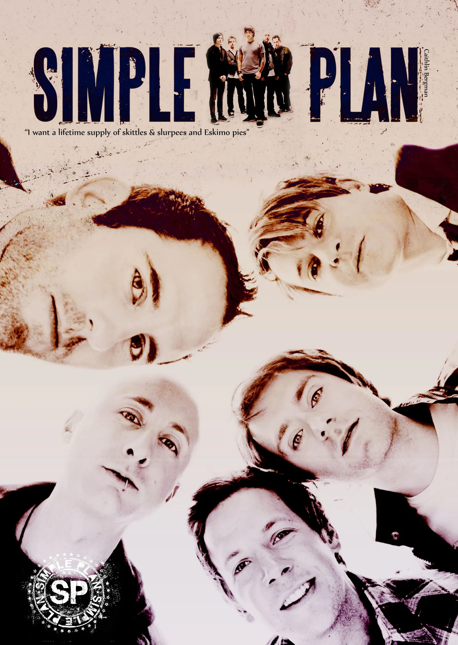Simple Plan: Krem Kolaj metal tablo