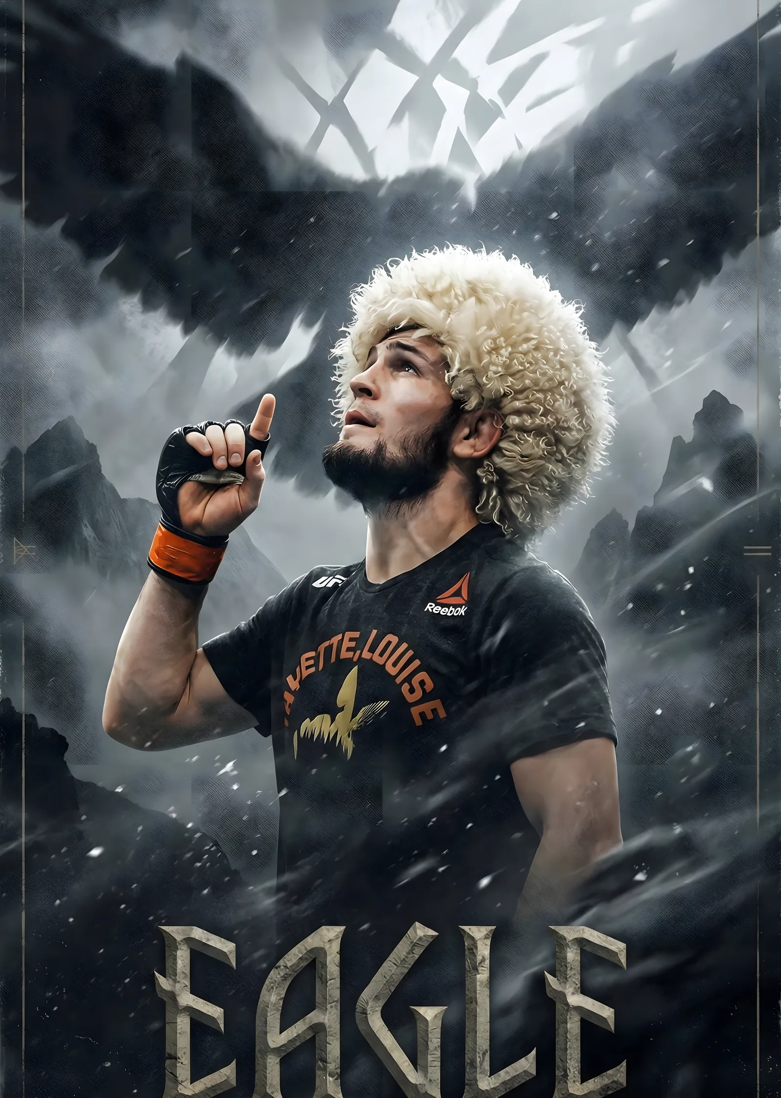Khabib Nurmagomedov - Eagle metal tablo