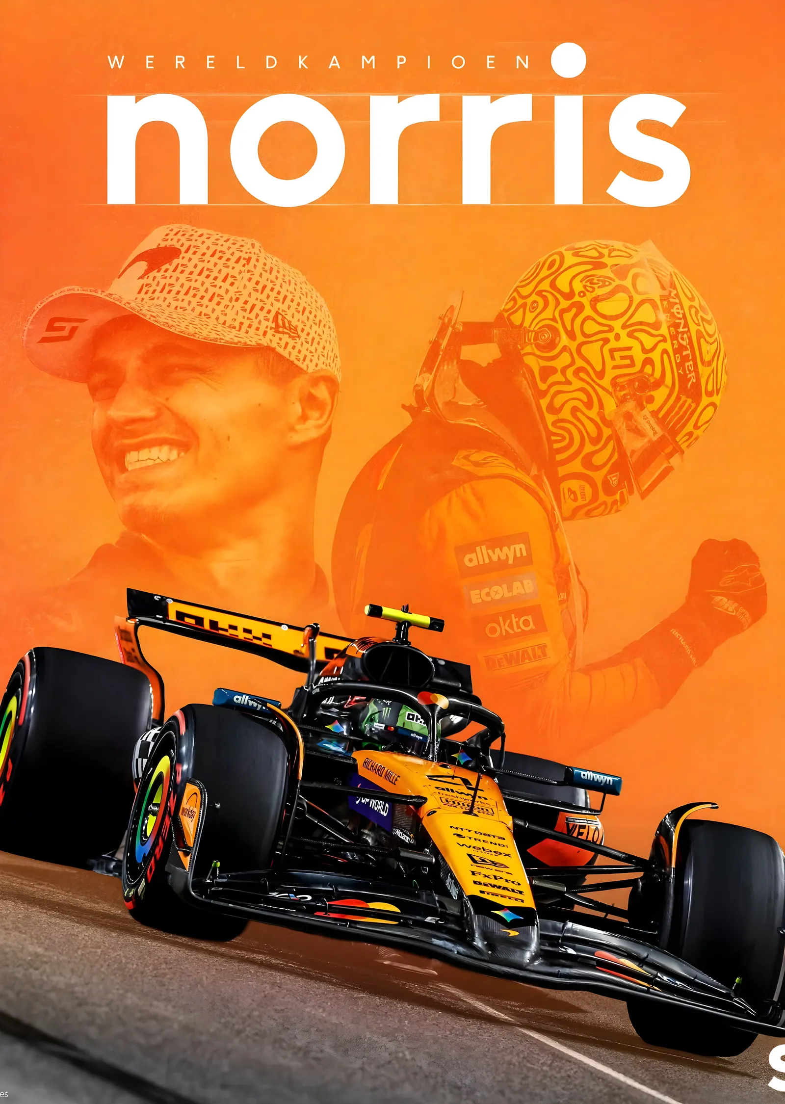 Lando Norris: McLaren Formula 1 metal tablo