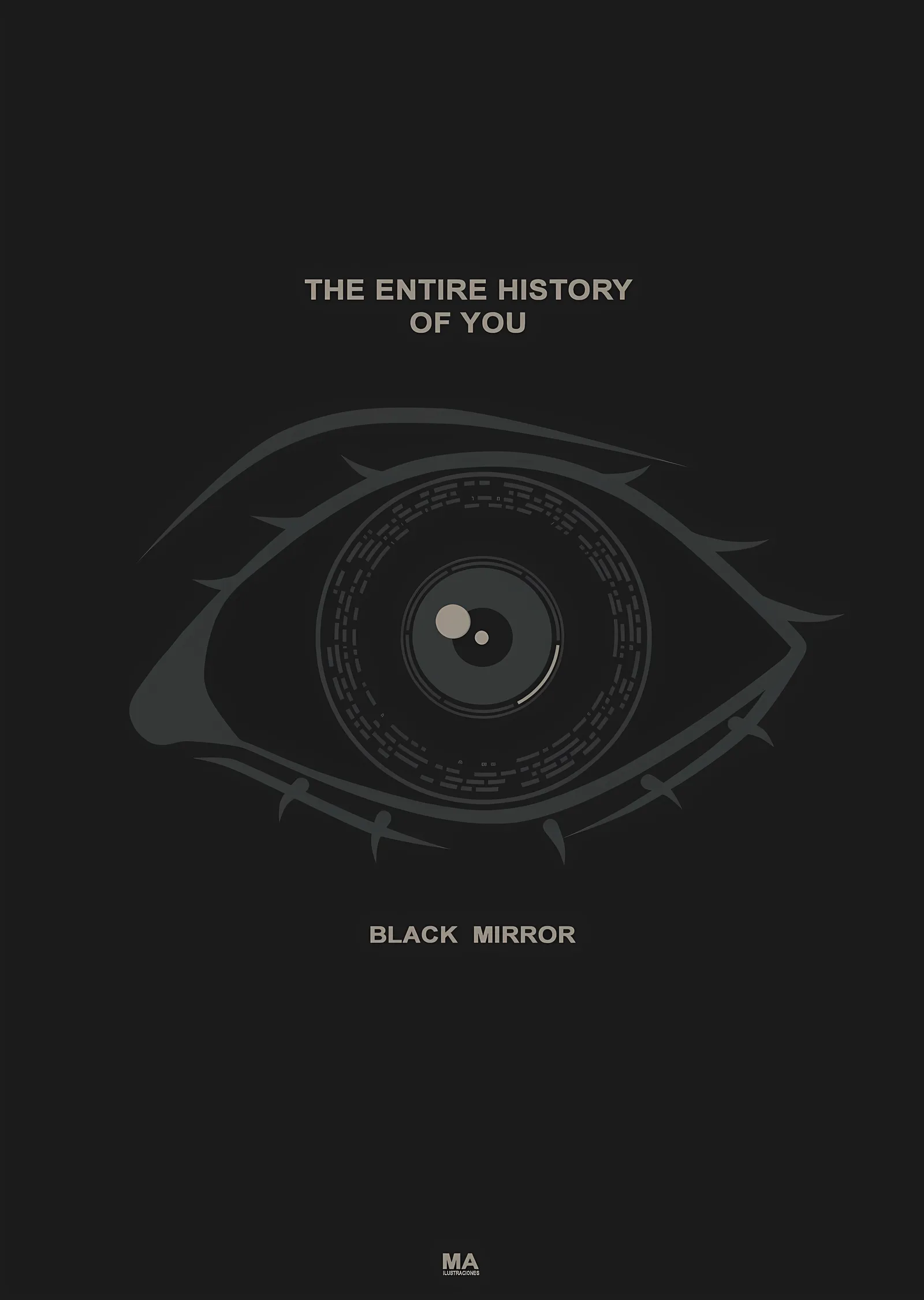 Black Mirror - The Entire History of You metal tablo
