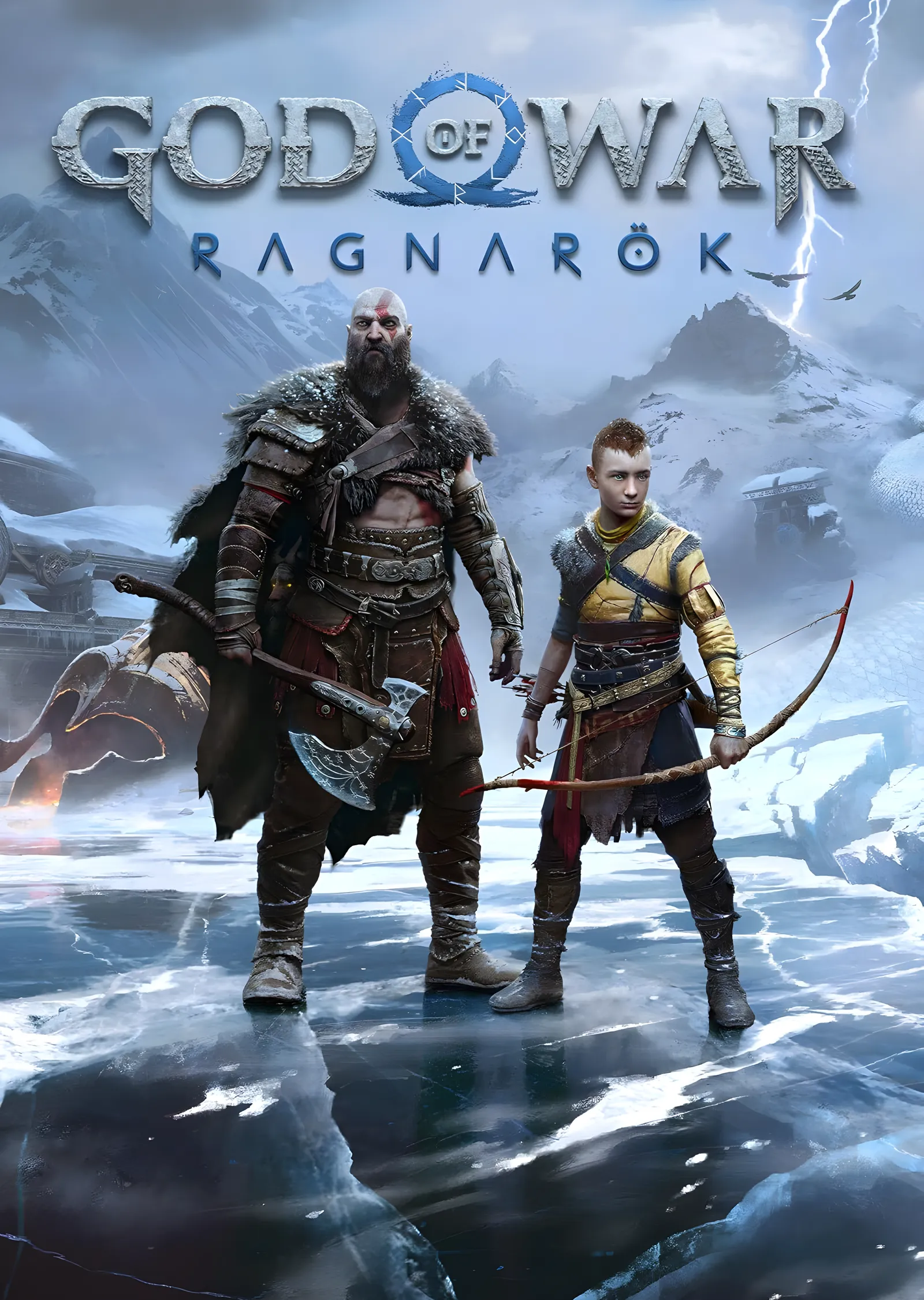 God of War Ragnarök metal tablo