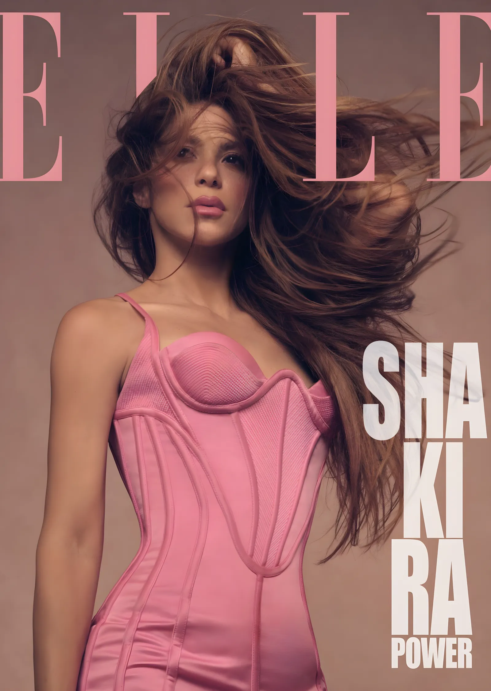 Shakira: Elle Kapağı metal tablo