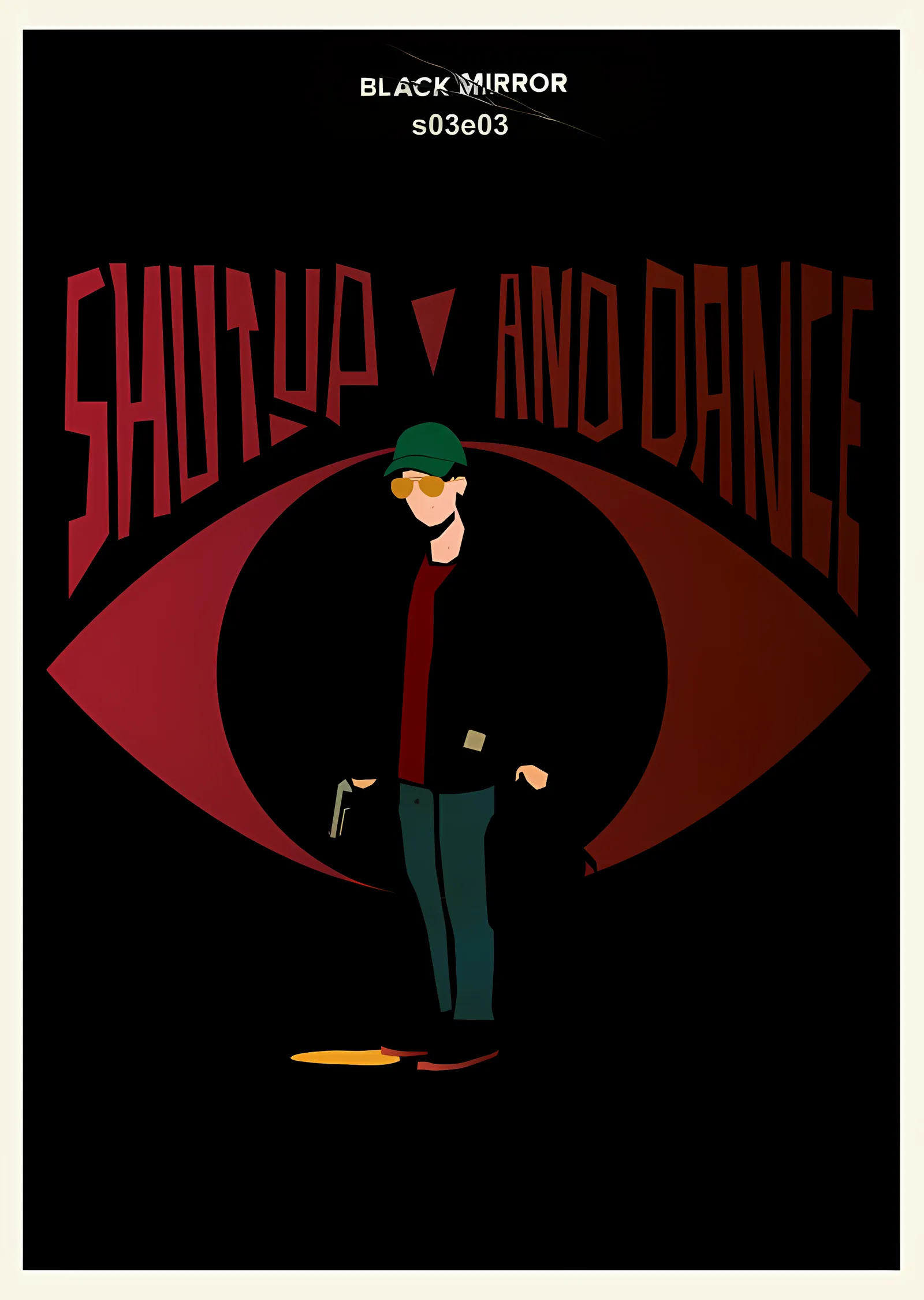 Black Mirror - Shut Up and Dance Göz metal tablo