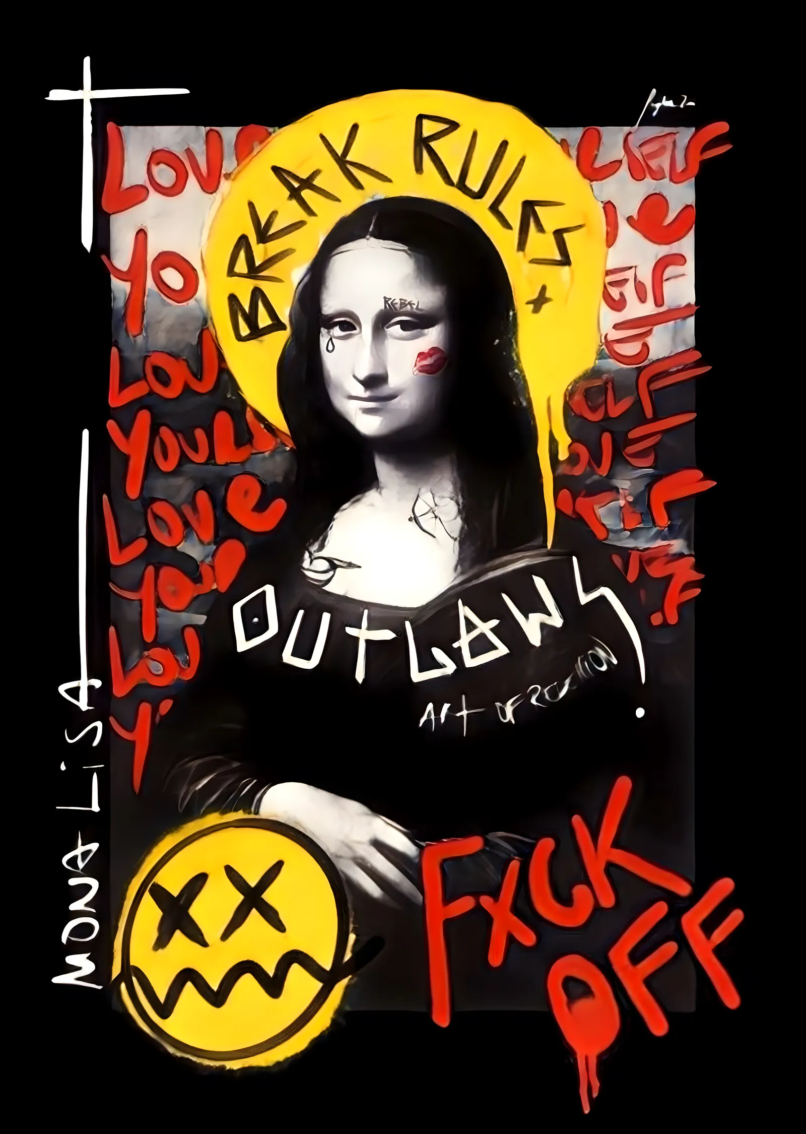 Mona Lisa - Break Rules metal tablo