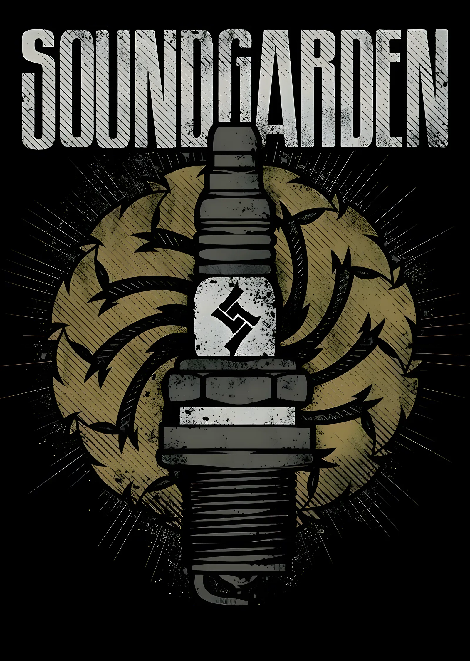 Soundgarden: Badmotorfinger Albüm Kapağı metal tablo