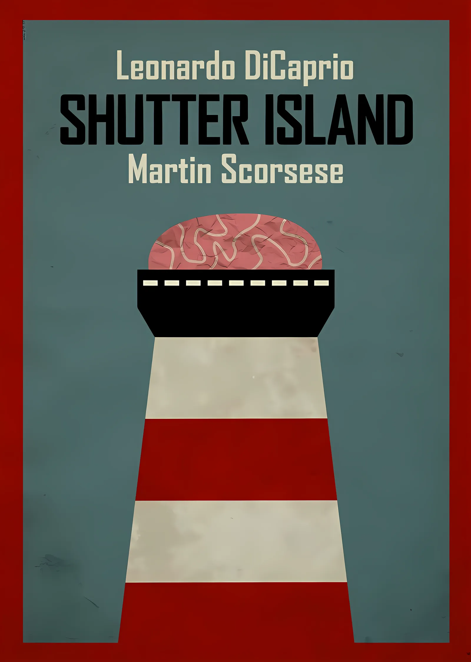 Shutter Island: Leonardo DiCaprio metal tablo