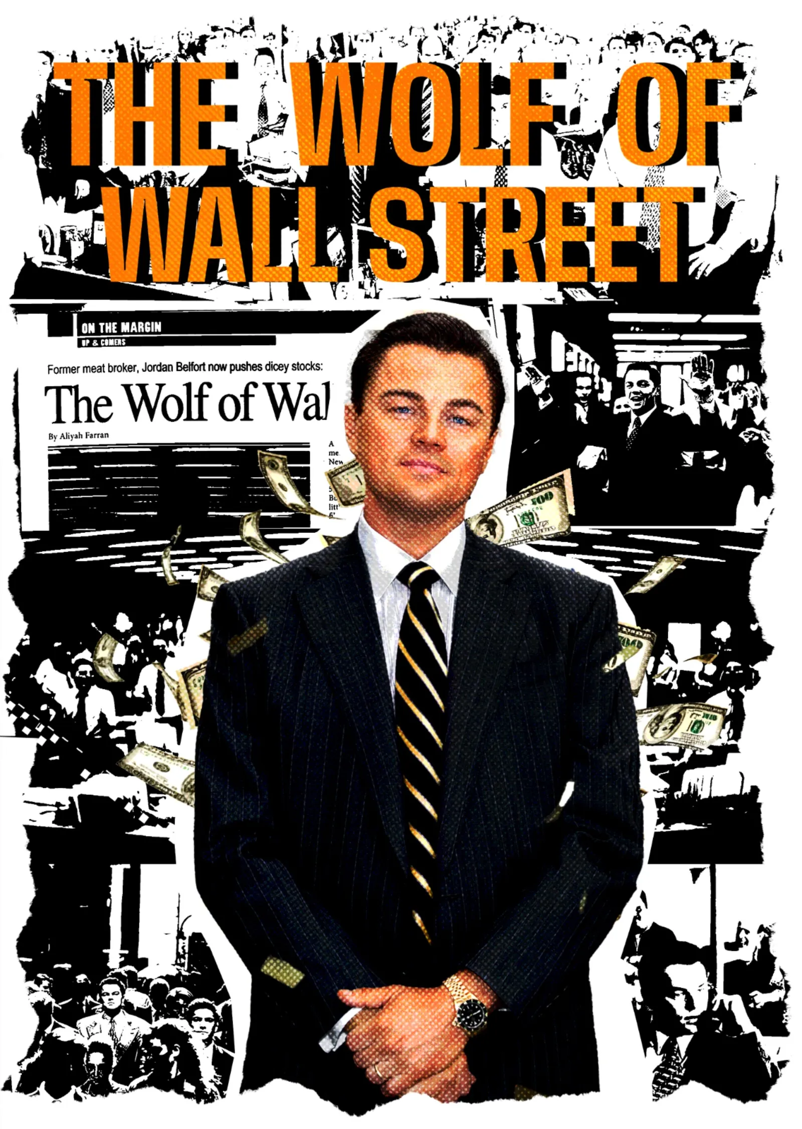 The Wolf of Wall Street - Gazete metal tablo